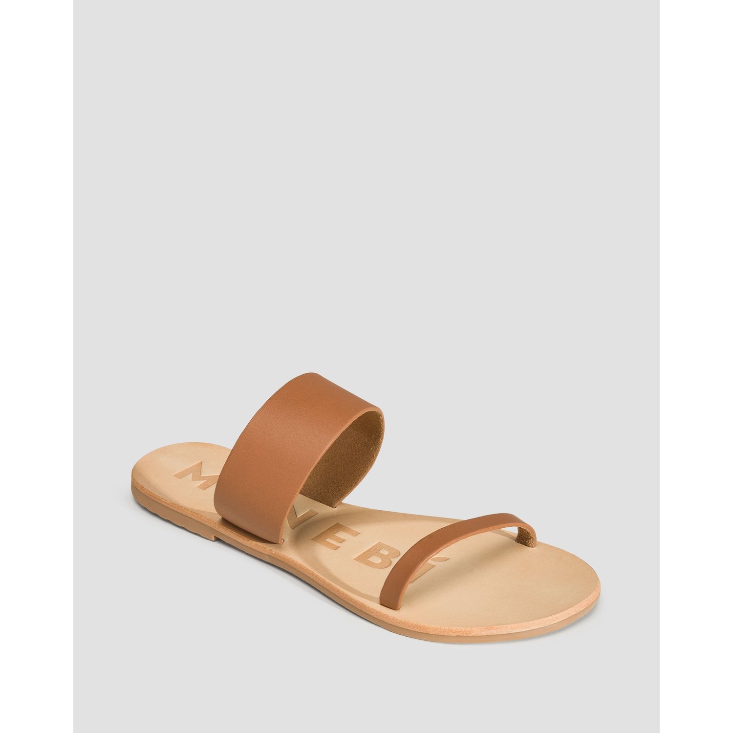 Klapki Skórzane Damskie Manebi Sandals Brązowe