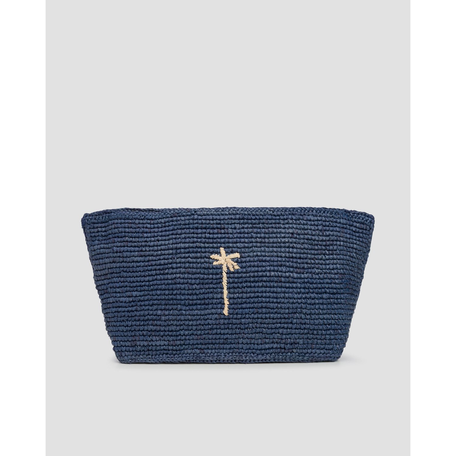 Torebka Ręcznie Pleciona Manebi Tender2tote Raffia Granatowa
