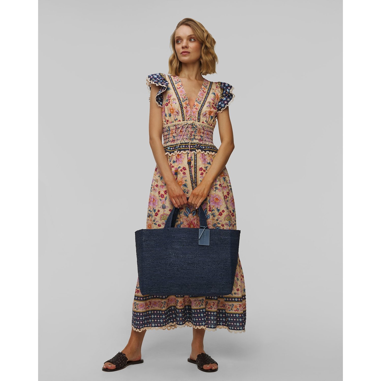 Koszyk Manebi New Sunset Bag Large Granatowy