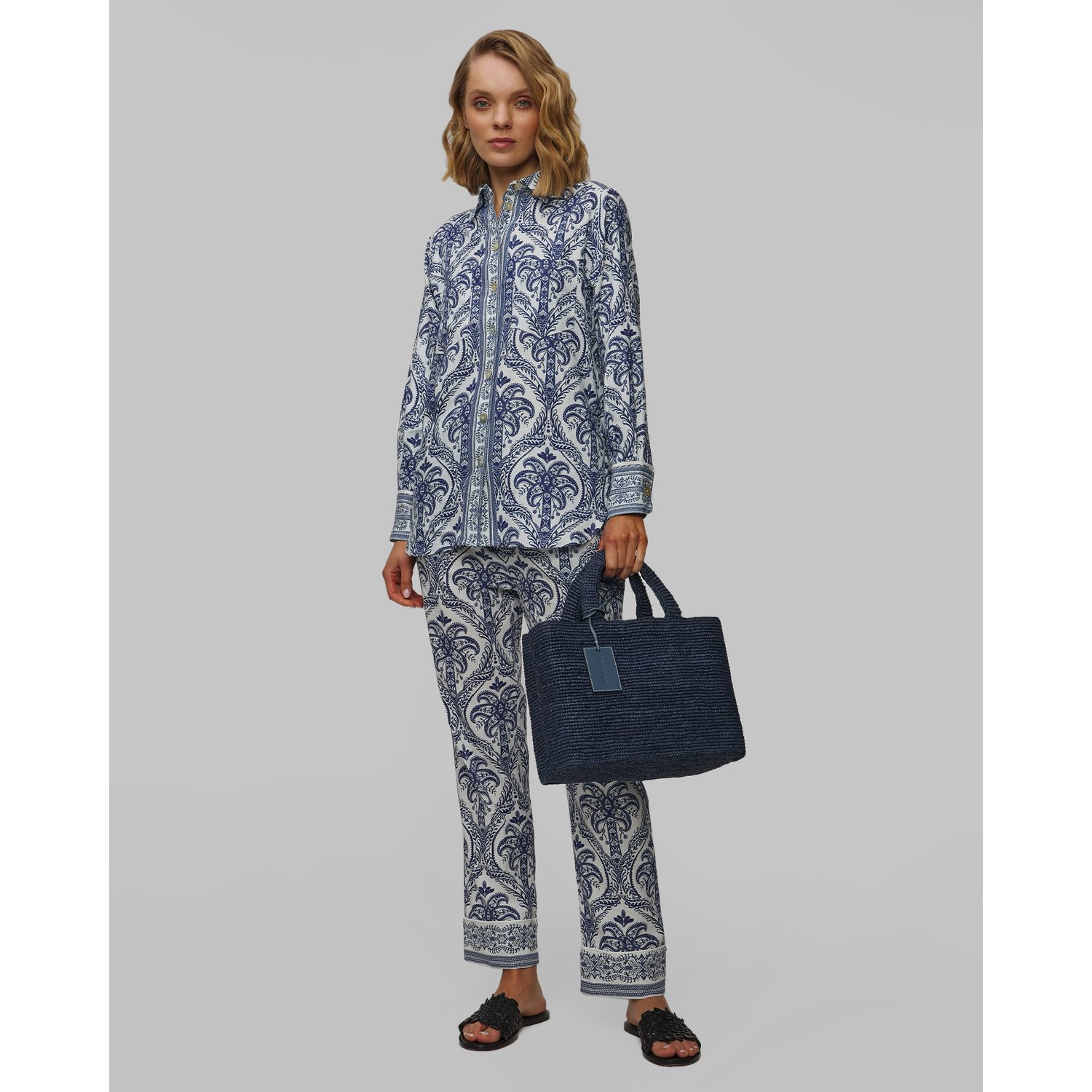 Koszyk Manebi New Sunset Bag Medium Granatowy