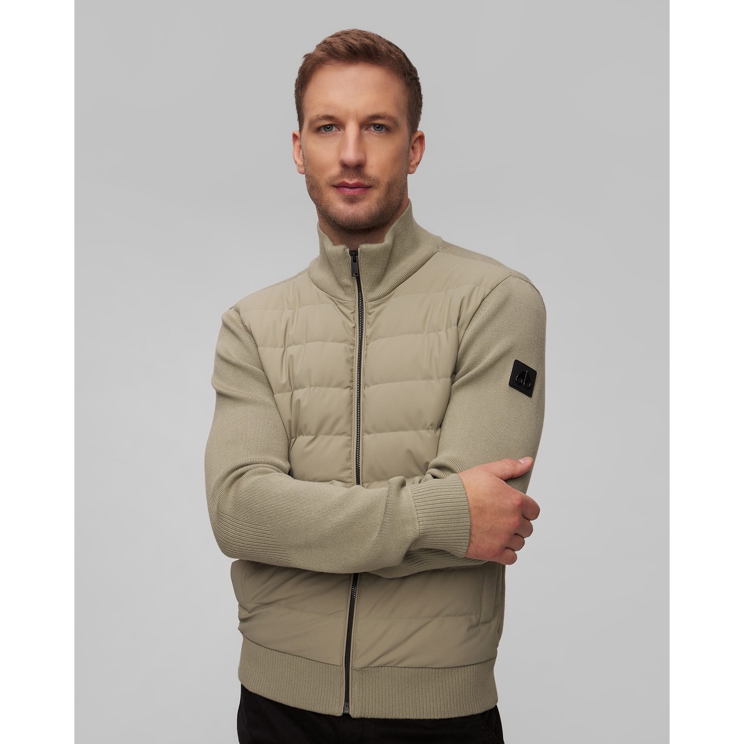 Zielona Kurtka Hybrydowa Męska Moose Knuckles Kamet Hybrid Jacket