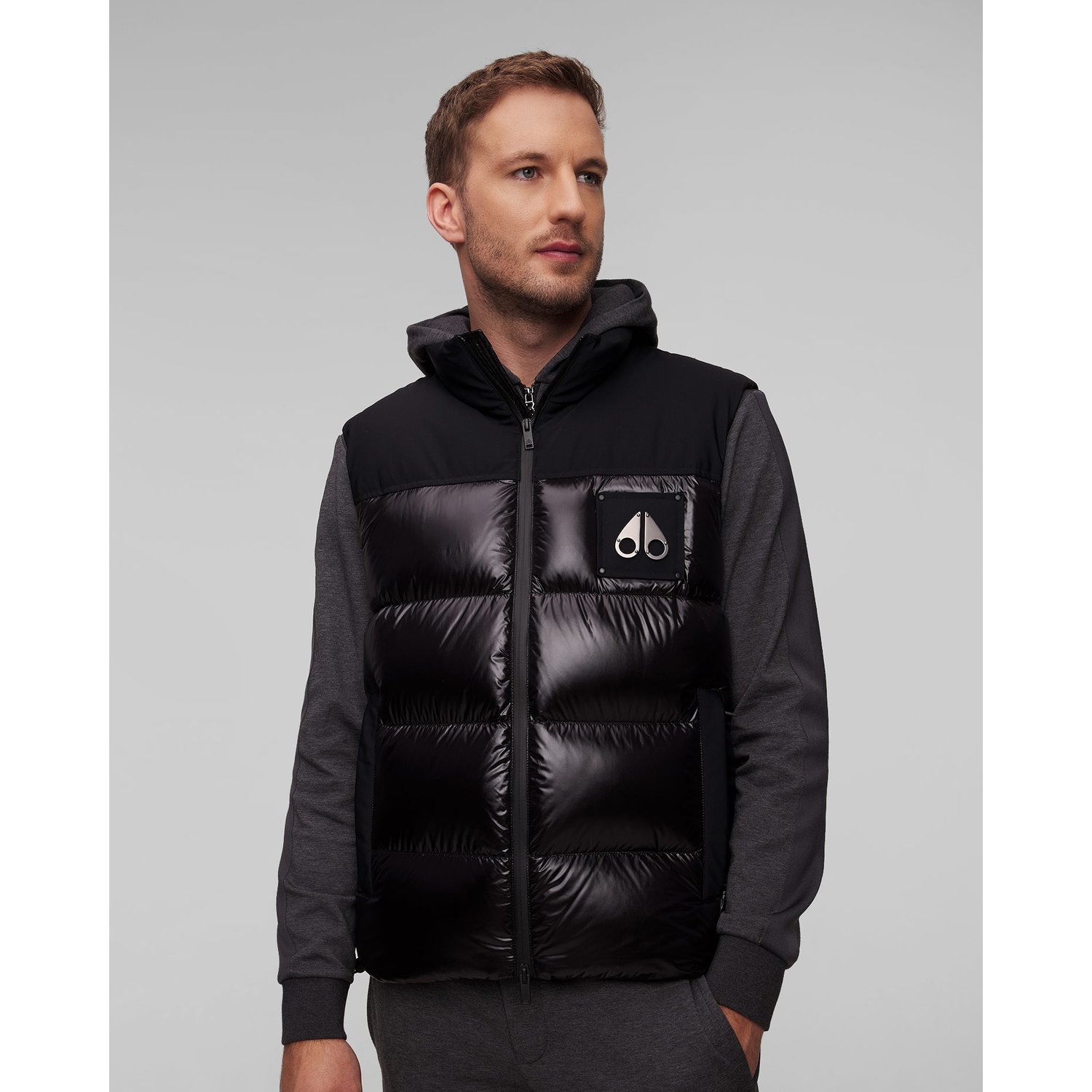 Czarna Kamizelka Puchowa Męska Moose Knuckles Victory Peak Vest