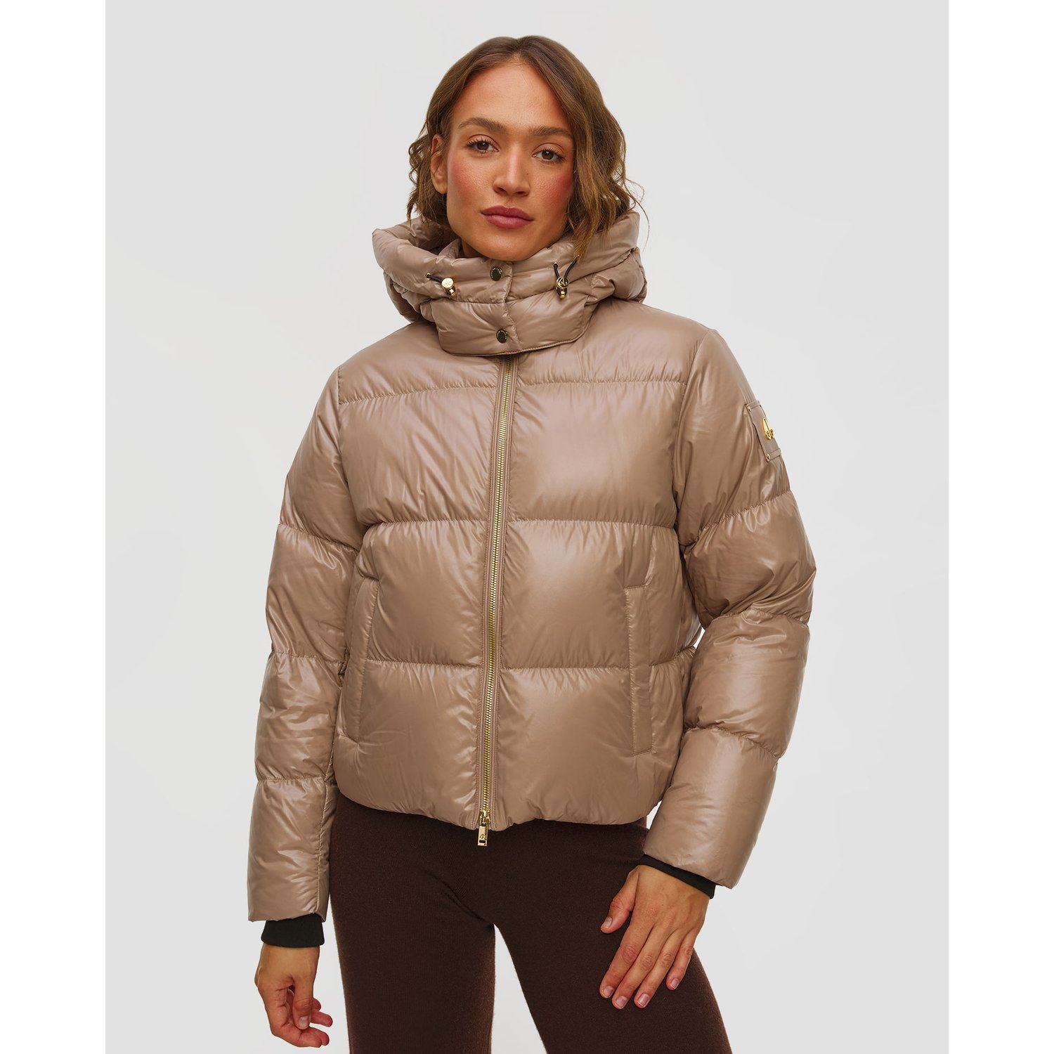 Kurtka Puchowa Damska Moose Knuckles Moonstone Jacket Gold