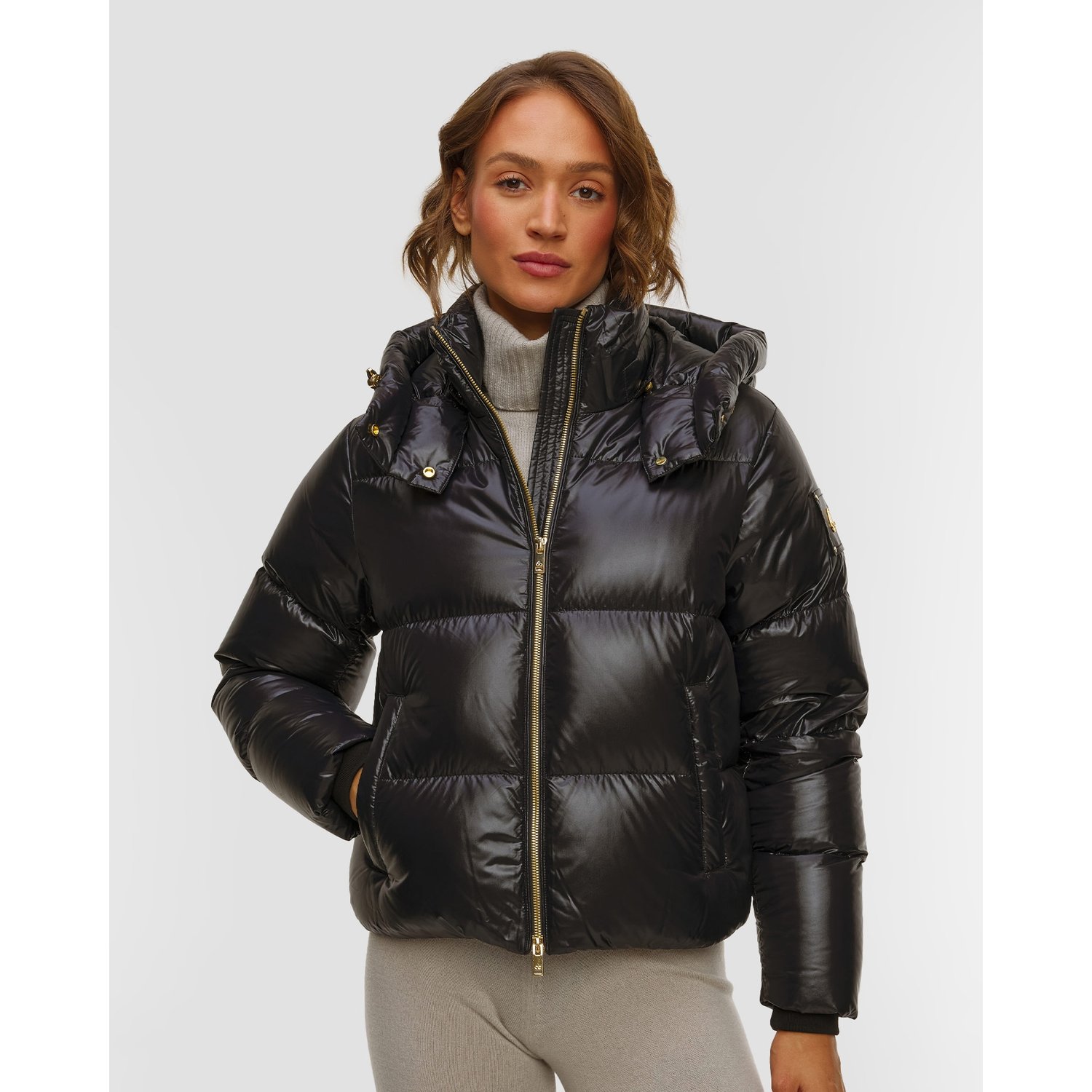 Kurtka Puchowa Damska Moose Knuckles Moonstone Jacket Gold