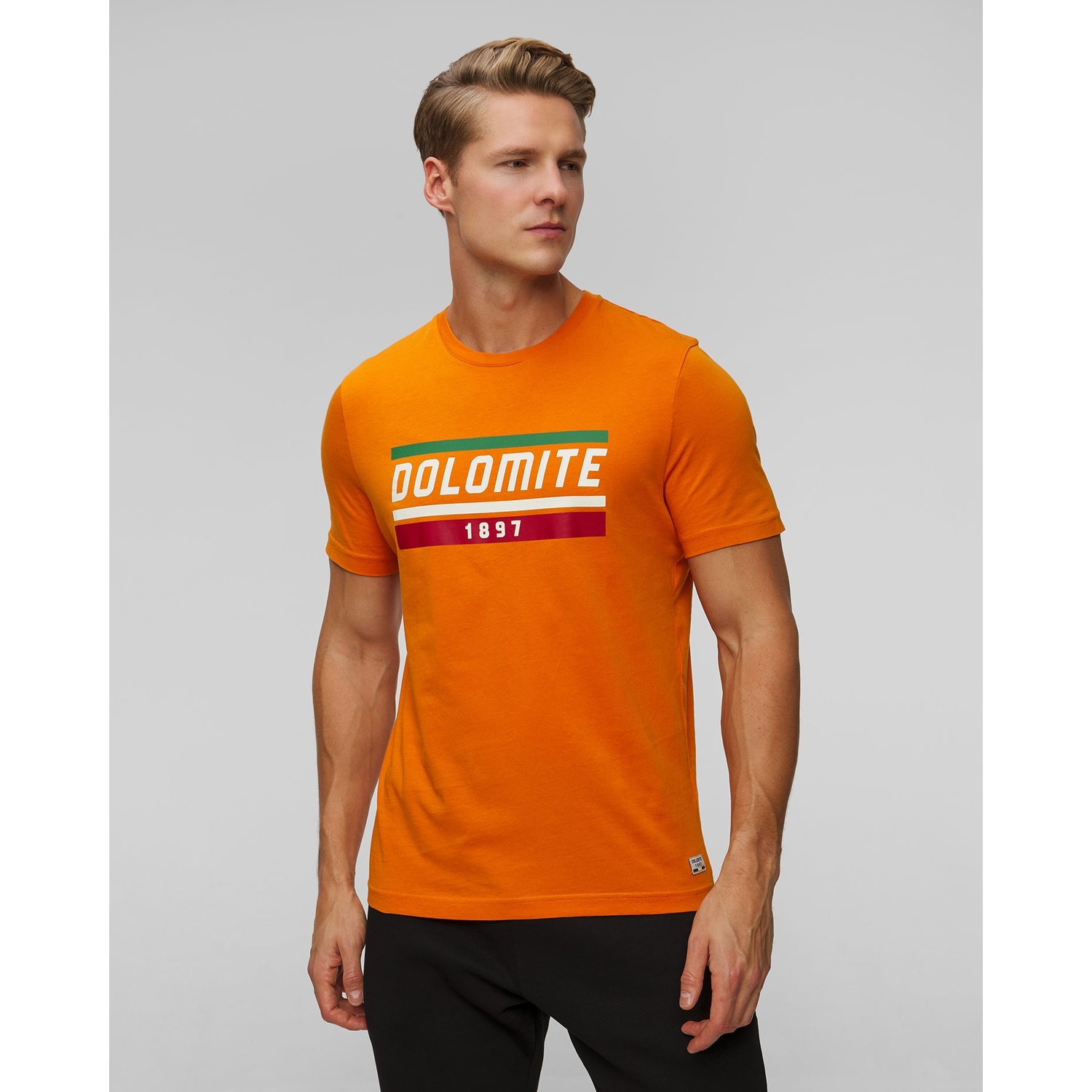T-shirt Męski Dolomite Gardena Pomarańczowy