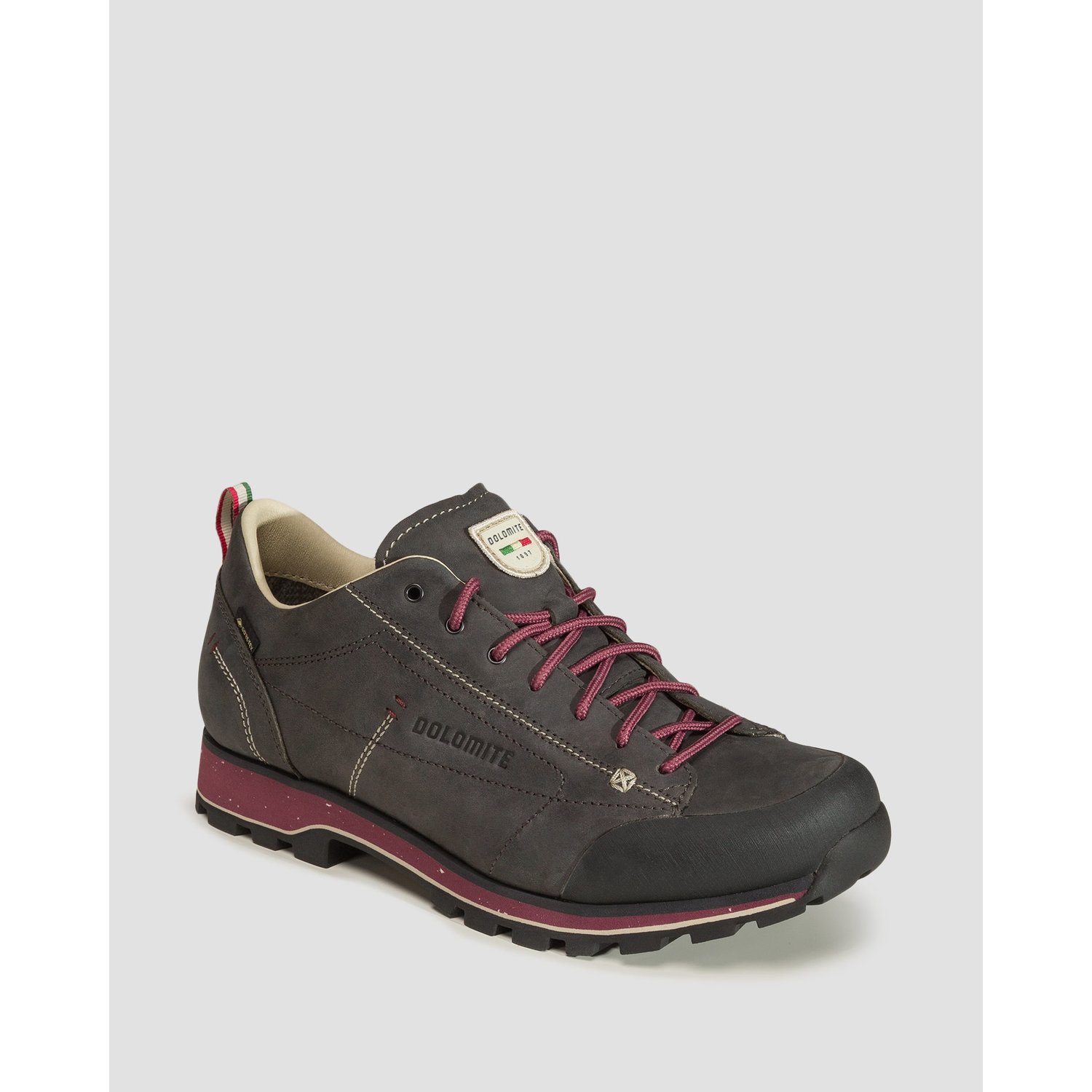 Niskie Szare Skórzane Buty Trekkingowe Damskie Dolomite 54 Low Fg Evo Gtx