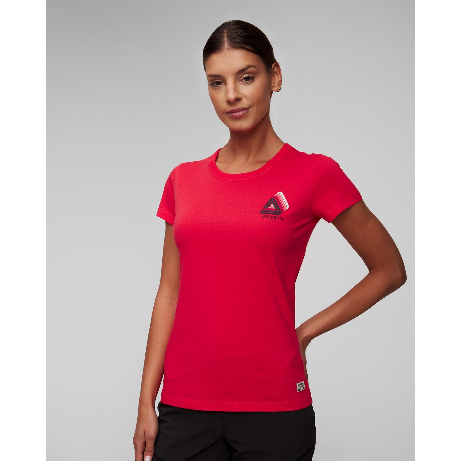 Czerwony T-shirt Damski Dolomite Gard G Ss