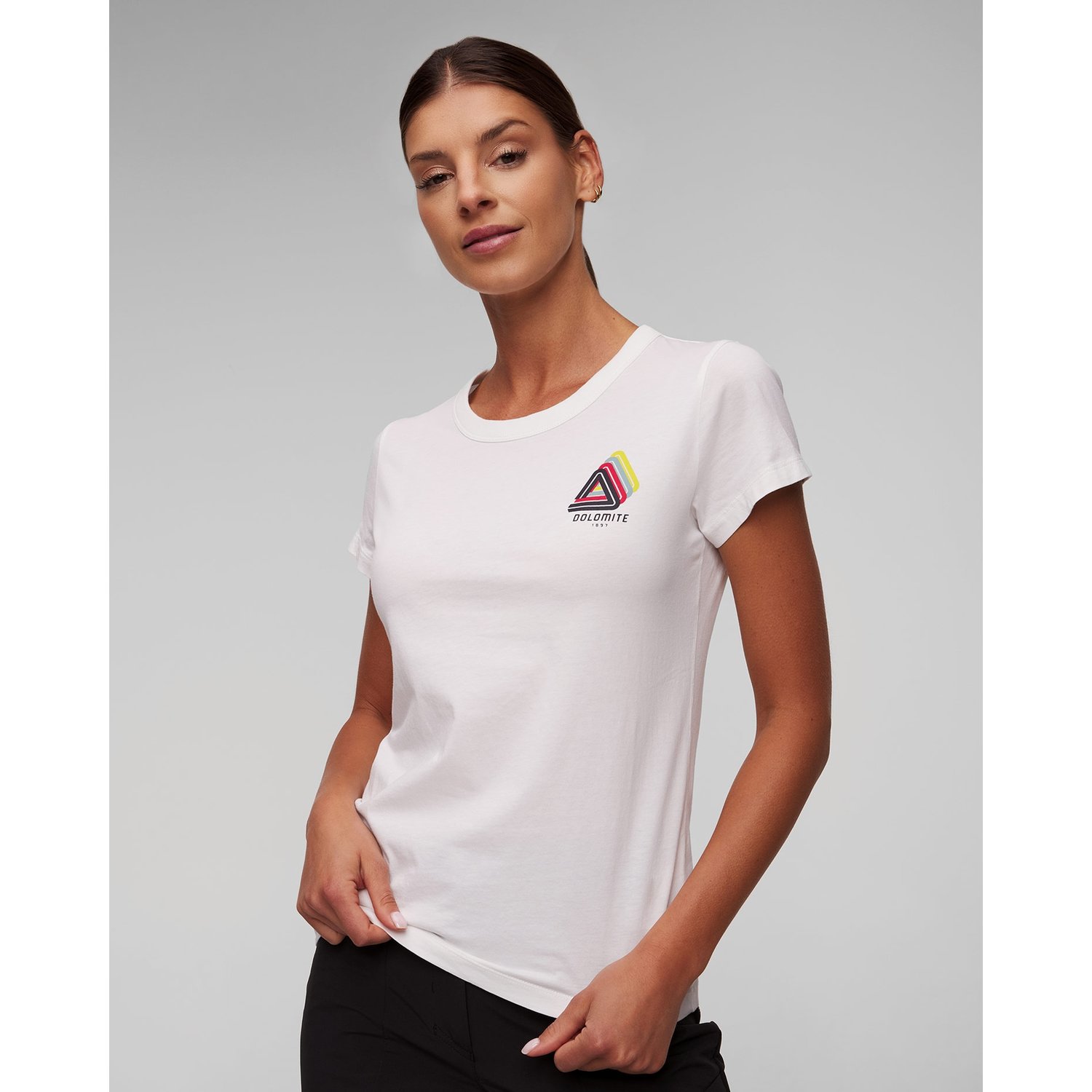 Biały T-shirt Damski Dolomite Gard G Ss