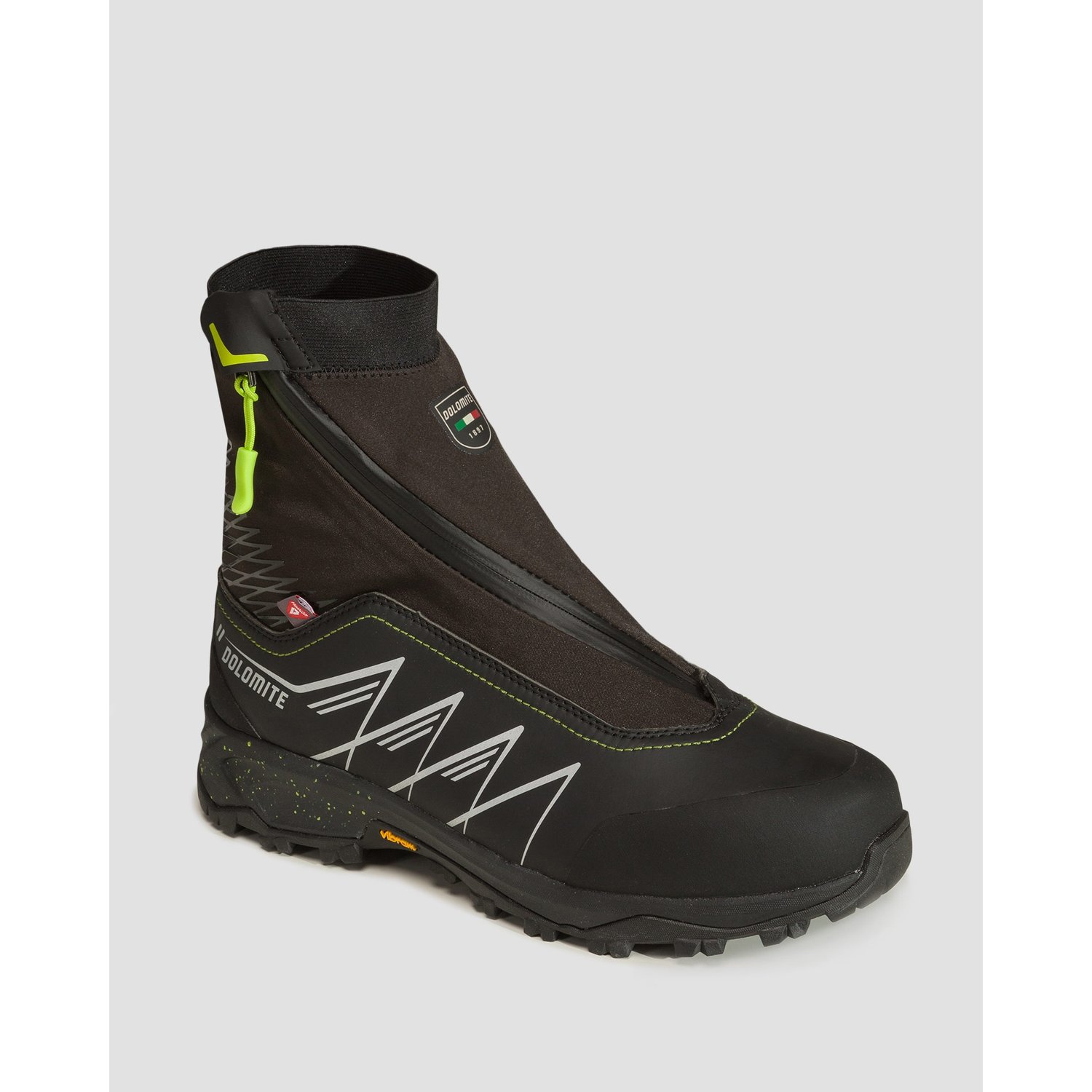 Czarne Zimowe Buty Trekkingowe Wysokie Męskie Dolomite Tamaskan