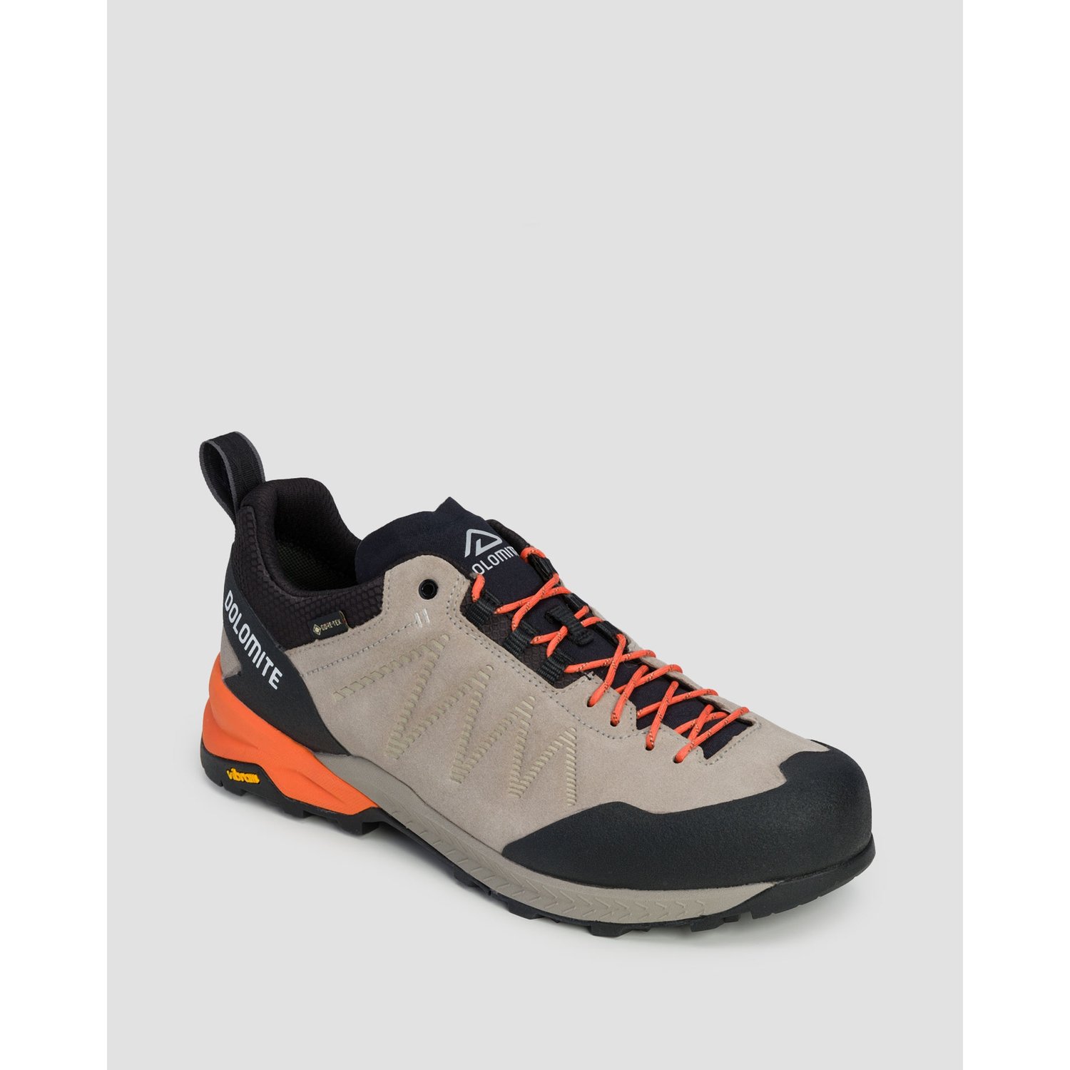 Beżowe Niskie Buty Podejściowe Męskie Dolomite Crodarossa Leather Gtx