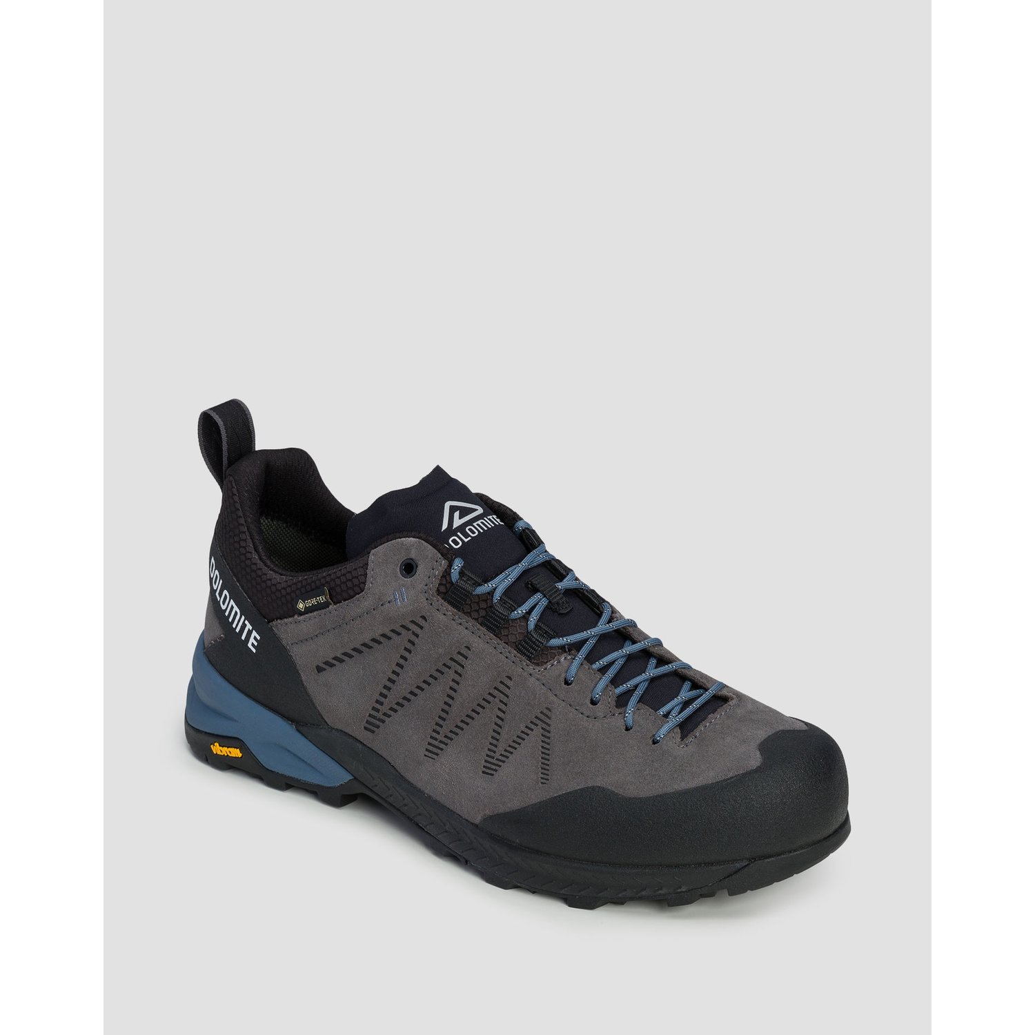 Szare Niskie Buty Podejściowe Męskie Dolomite Crodarossa Leather Gtx