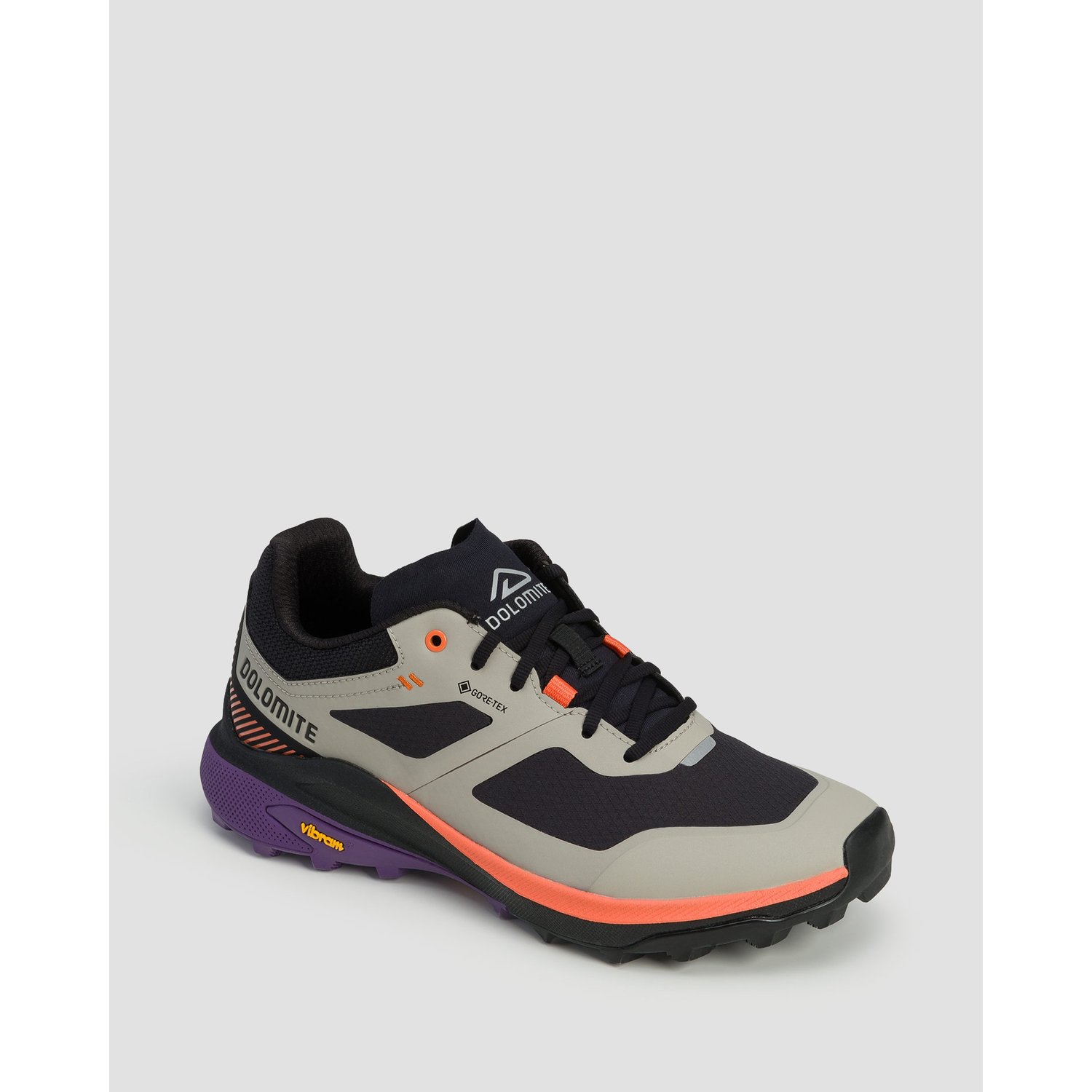 Beżowo-czarne Niskie Buty Trekkingowe Damskie Dolomite Nibelia Gtx