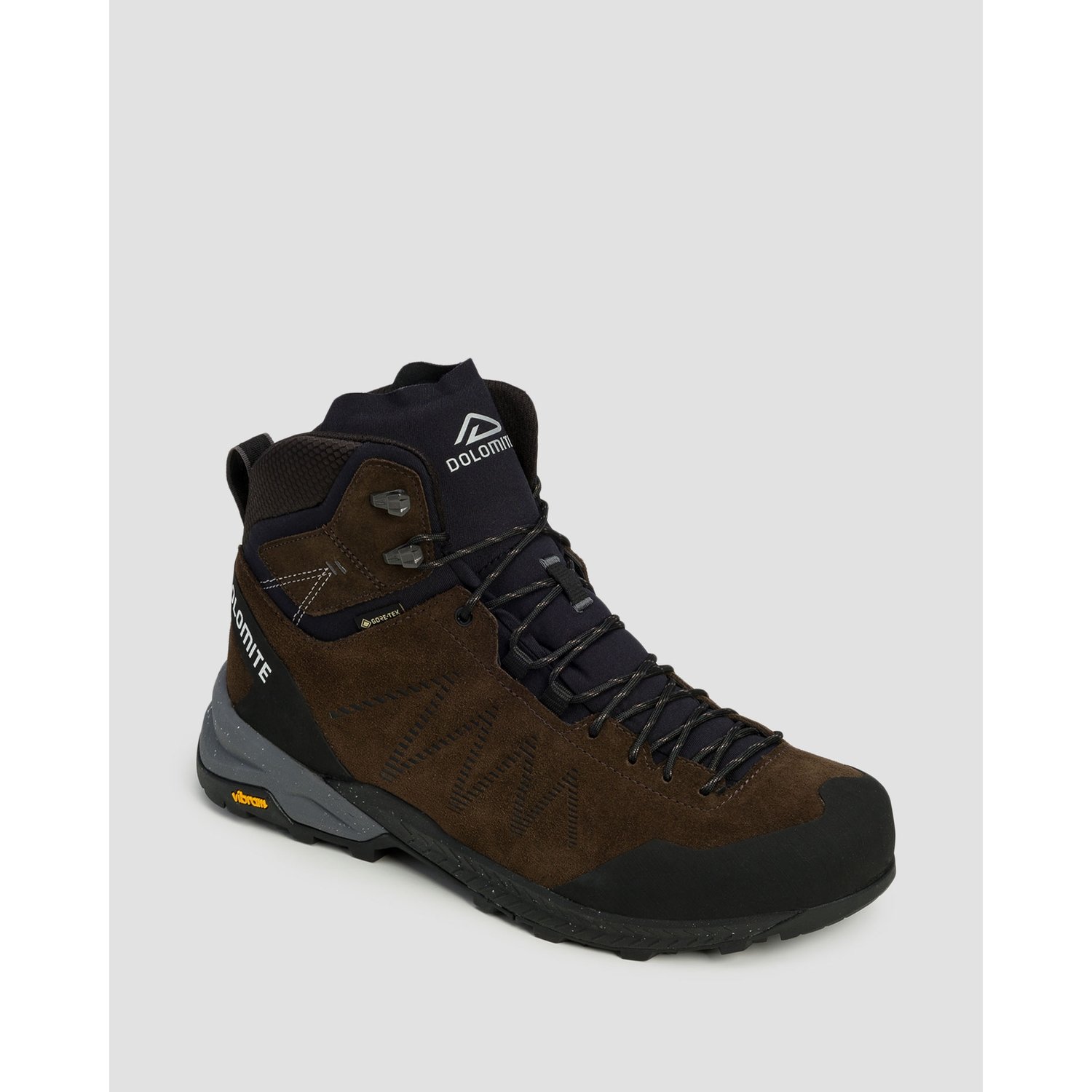 Wysokie buty trekkingowe męskie Dolomite Crodarossa Leather High GTX brązowe