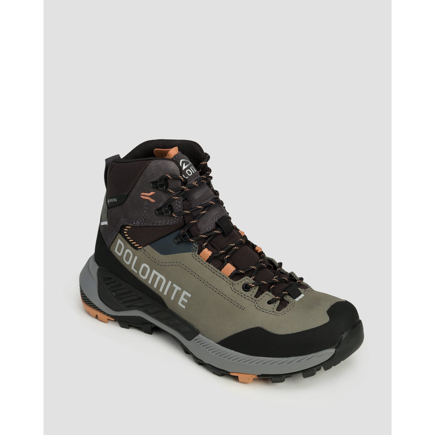 Wysokie Skórzane Buty Trekkingowe Damskie Dolomite Vernale Leather High Gtx Zielono-szare