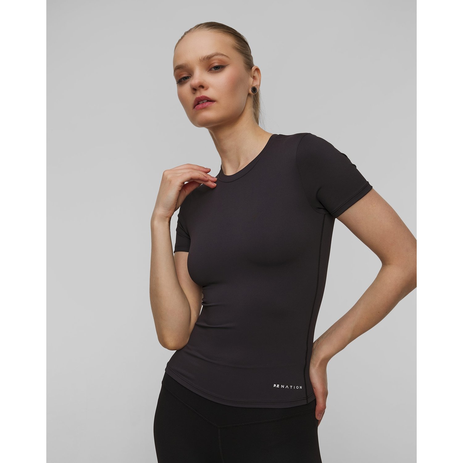 Czarny Top Damski Pe Nation Foundation Ss Tee