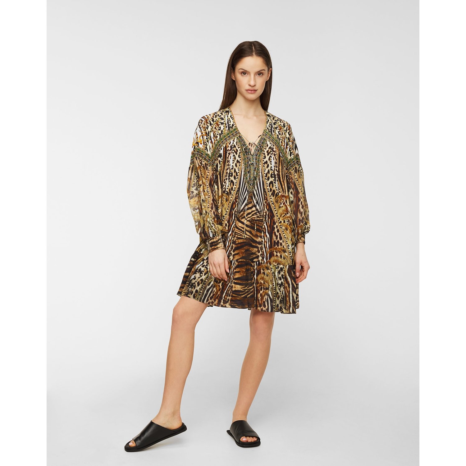 Sukienka Jedwabna Camilla Berkeley St After Dark Gathered Yoke