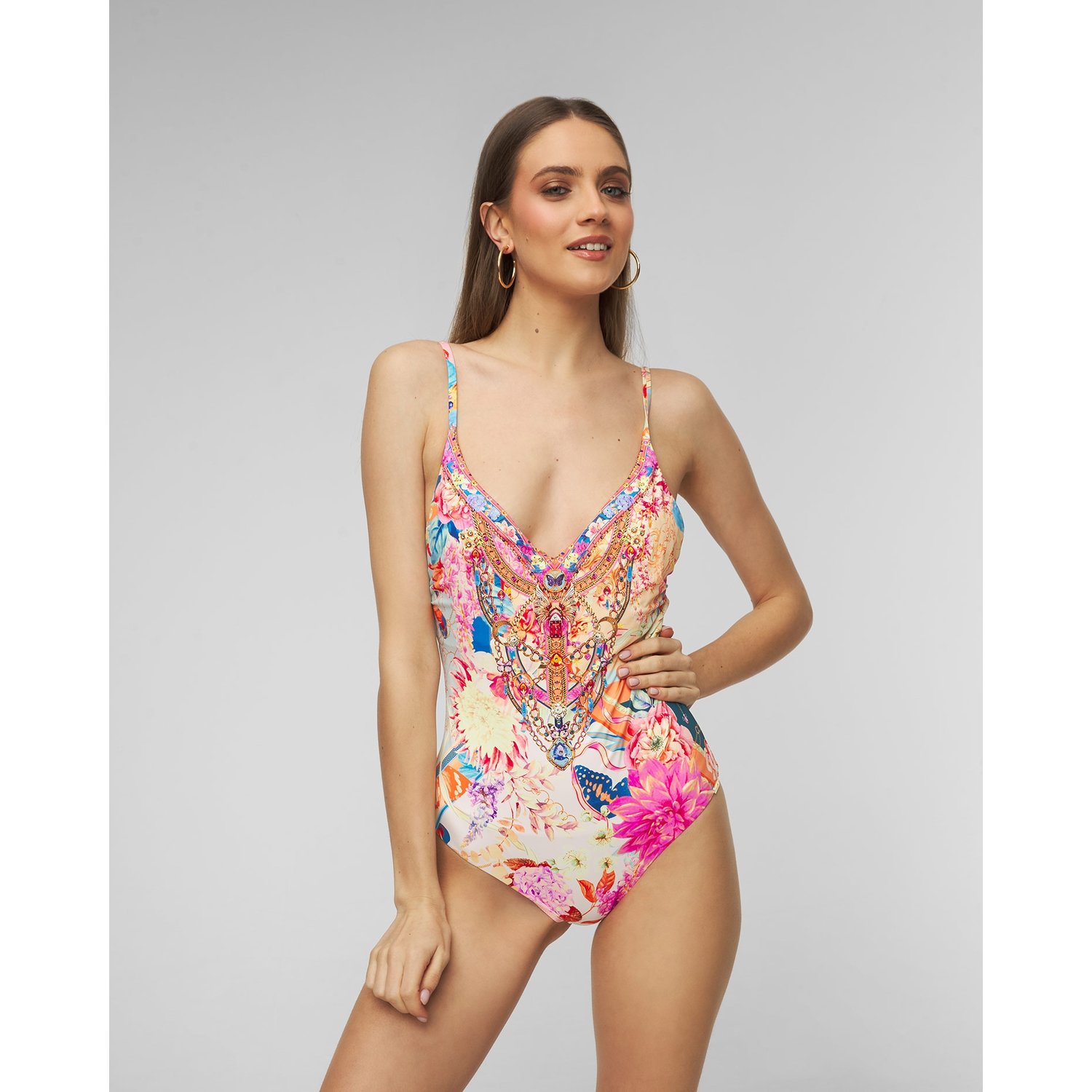 Strój Kąpielowy Camilla V Neck Underwire One Piece