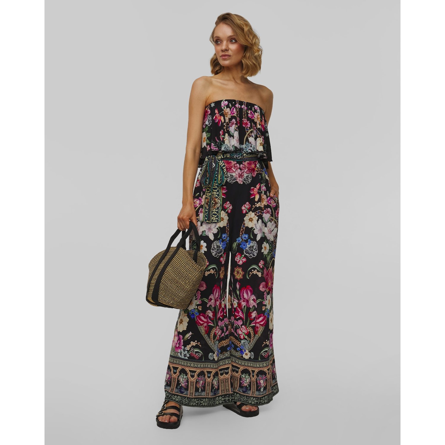 Kombinezon Jedwabny Damski Camilla Strapless Midnight In Monserrate