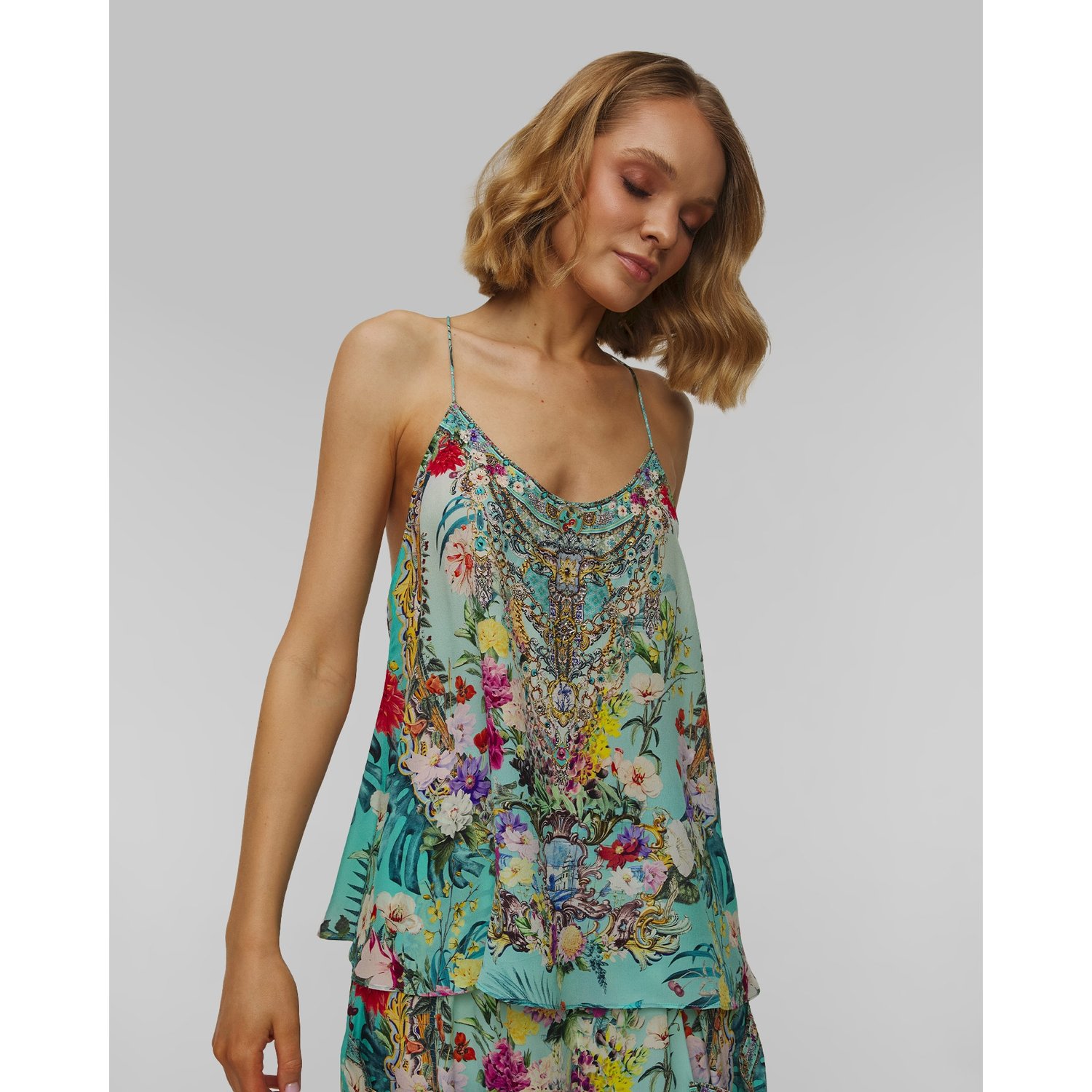 Top Jedwabny Damski Camilla T Back Shoestring
