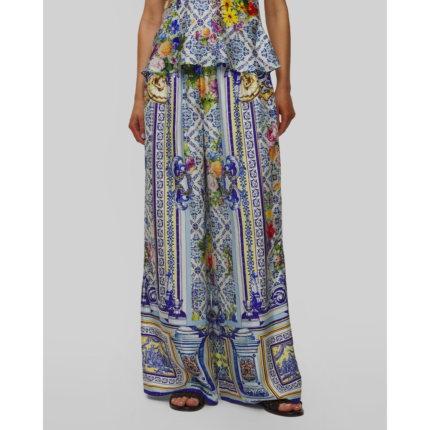 Spodnie Jedwabne Damskie Camilla Straight Leg Pant