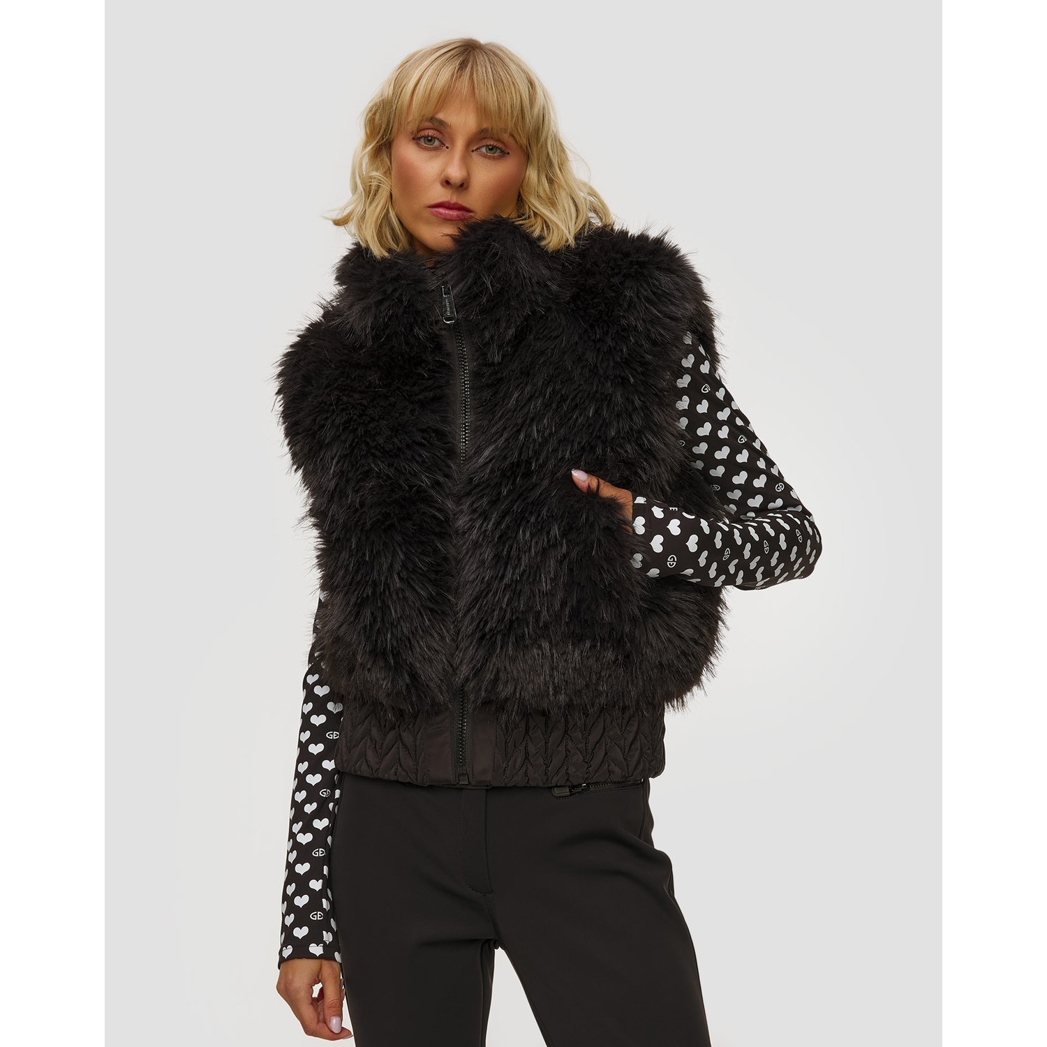 Czarna Kamizelka Damska Goldbergh Dahlia