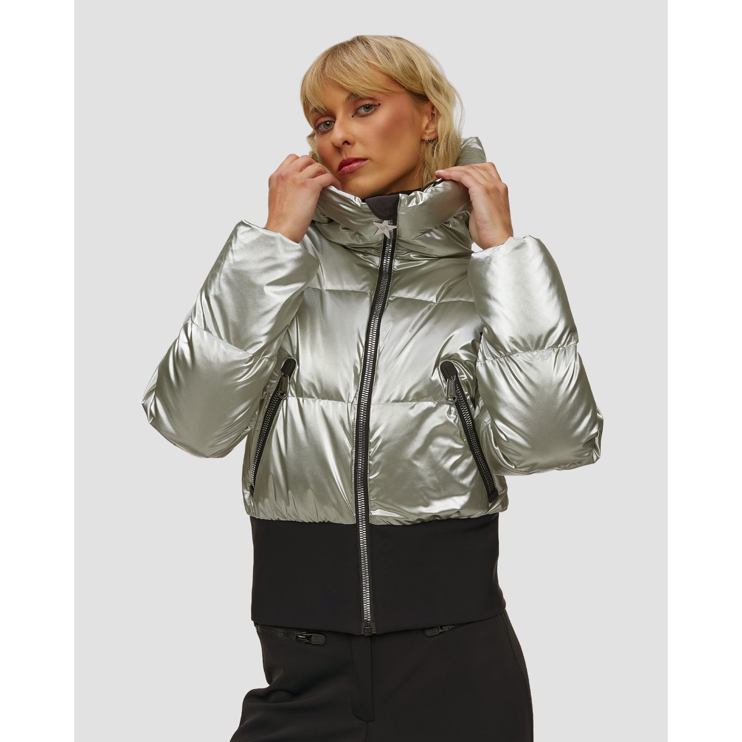 Srebrna Kurtka Narciarska Goldbergh Bombardino