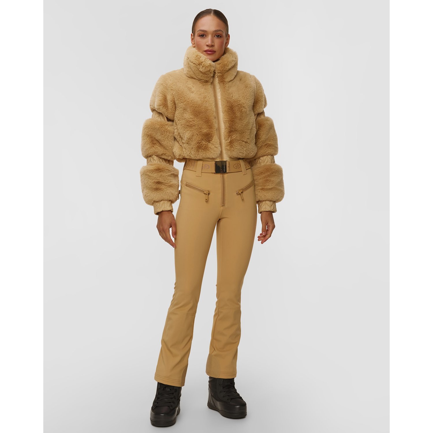 Karmelowy Kombinezon Narciarski Damski Goldbergh Lieke