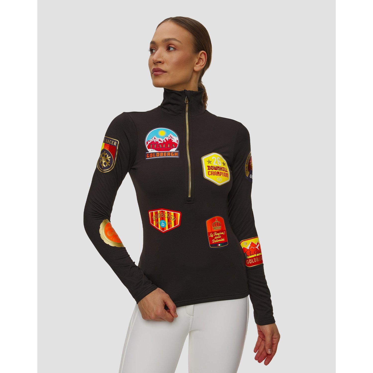 Czarny Golf Narciarski Damski Goldbergh Triumph