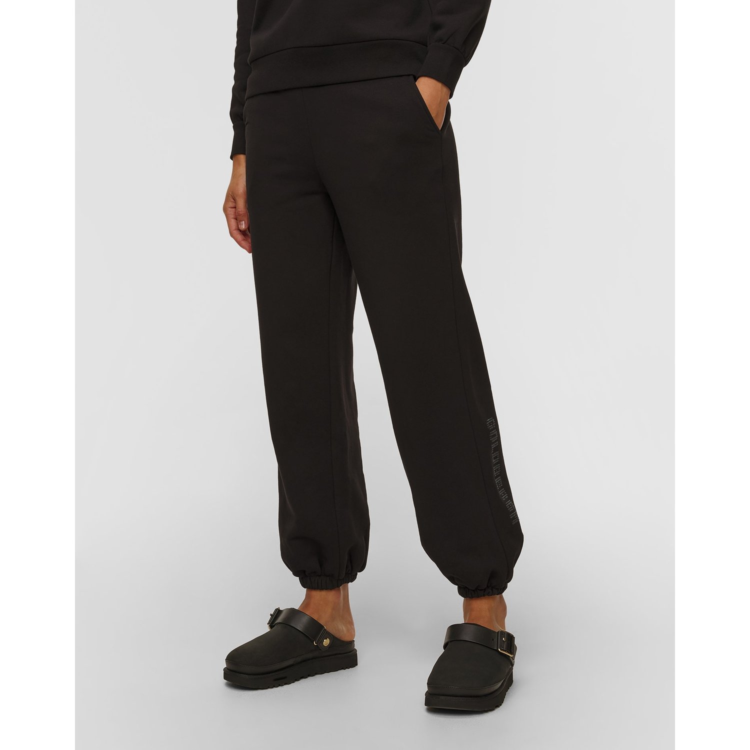 Czarne Spodnie Dresowe Goldbergh Delfina