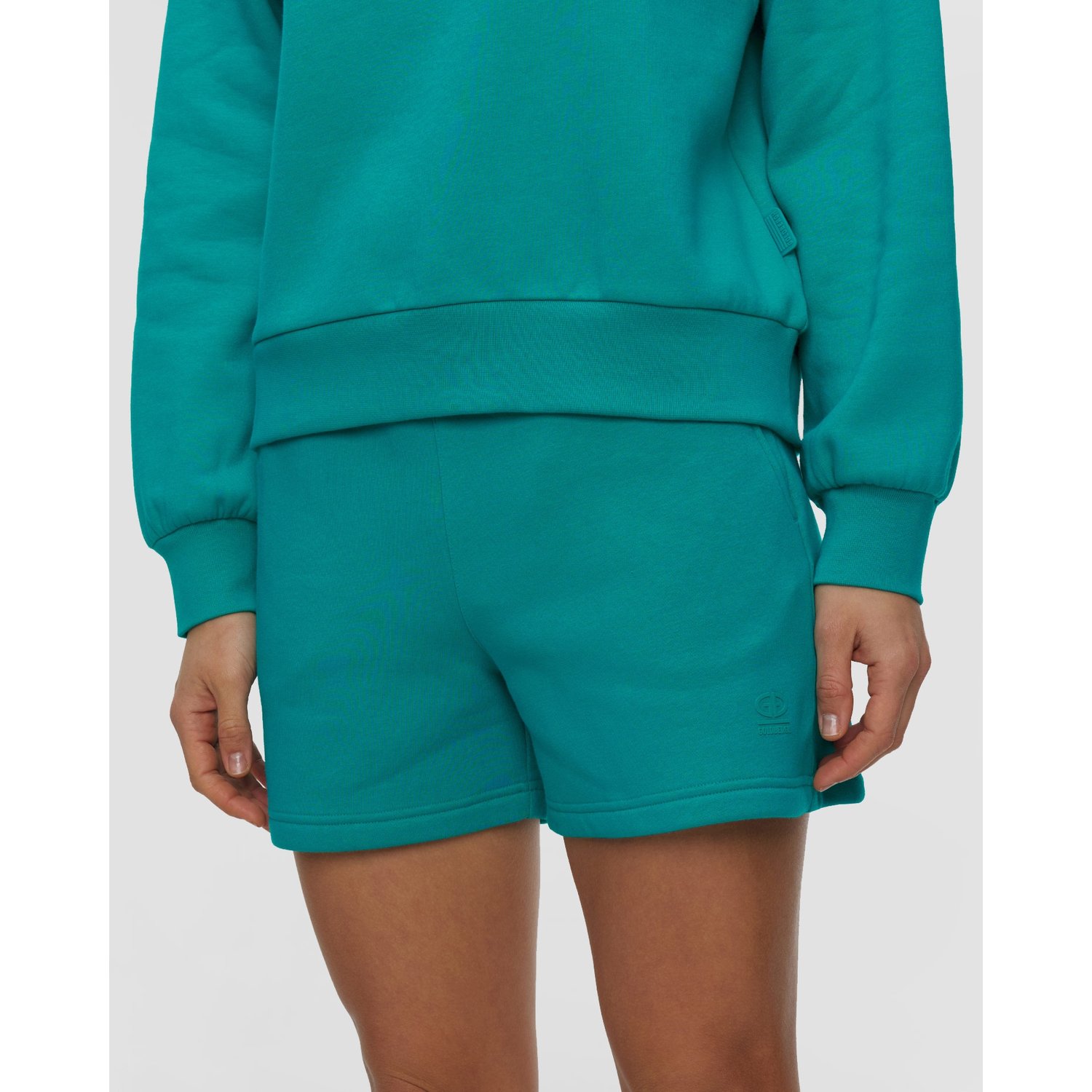 Turkusowe Szorty Dresowe Damskie Goldbergh Nice
