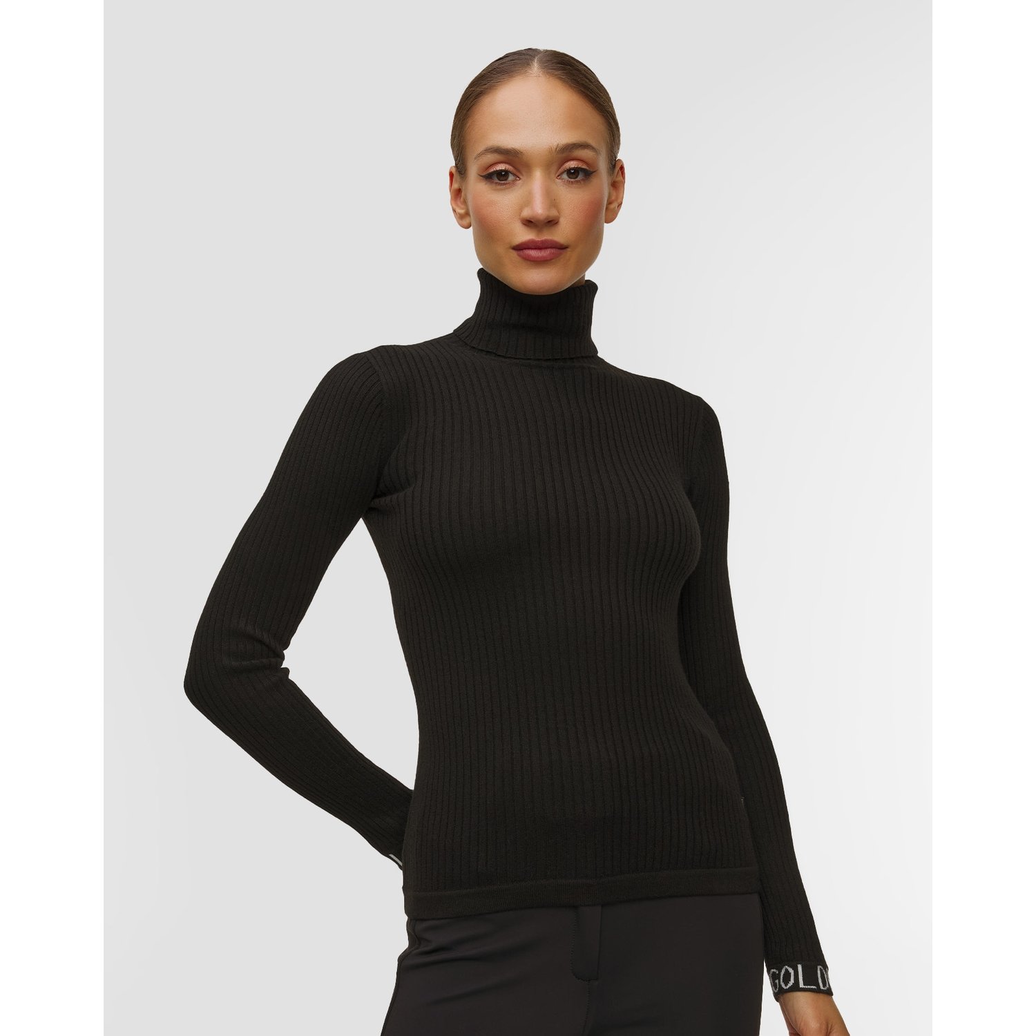 Czarny Sweter Merino Damski Goldbergh Mira