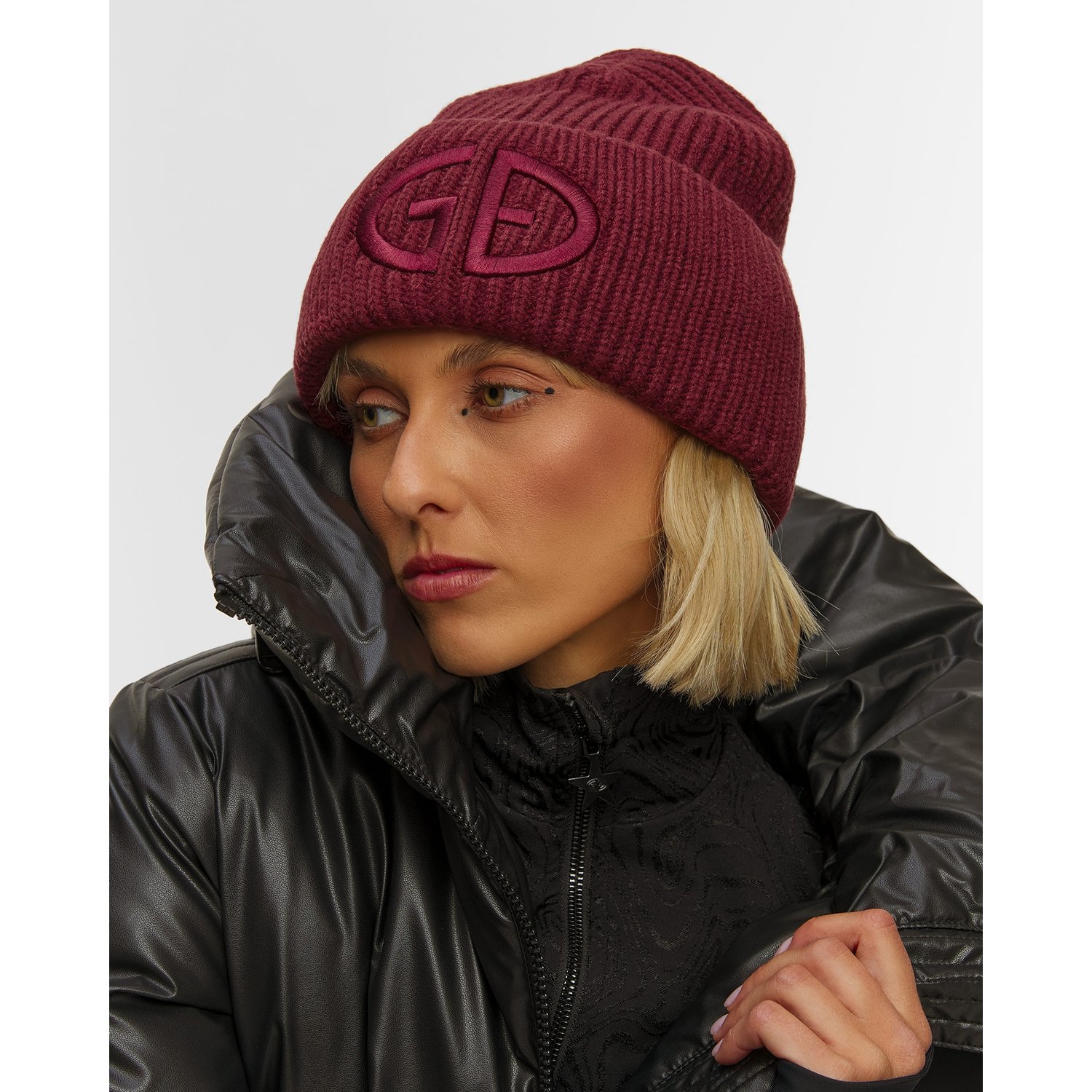 Czapka Wełniana Damska Goldbergh Valerie Bordowa
