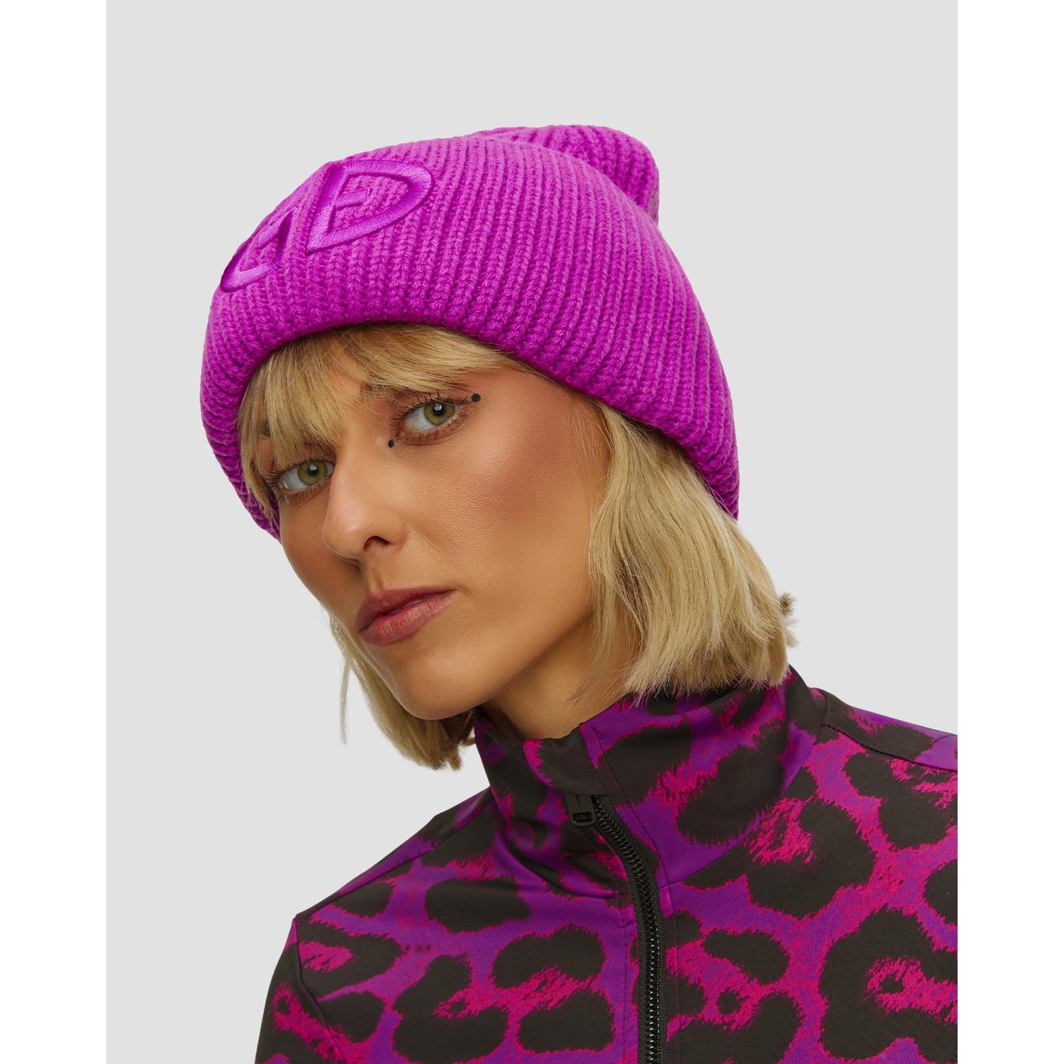 Czapka Wełniana Damska Goldbergh Valerie Fioletowa