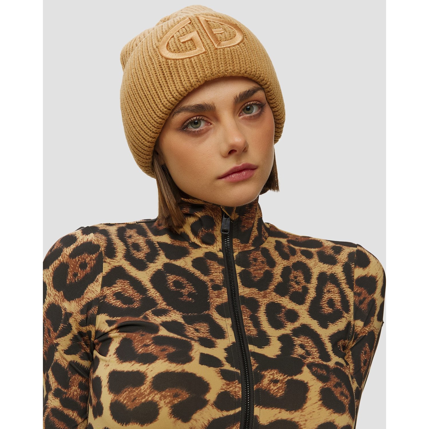 Czapka Wełniana Damska Goldbergh Valerie Karmelowa