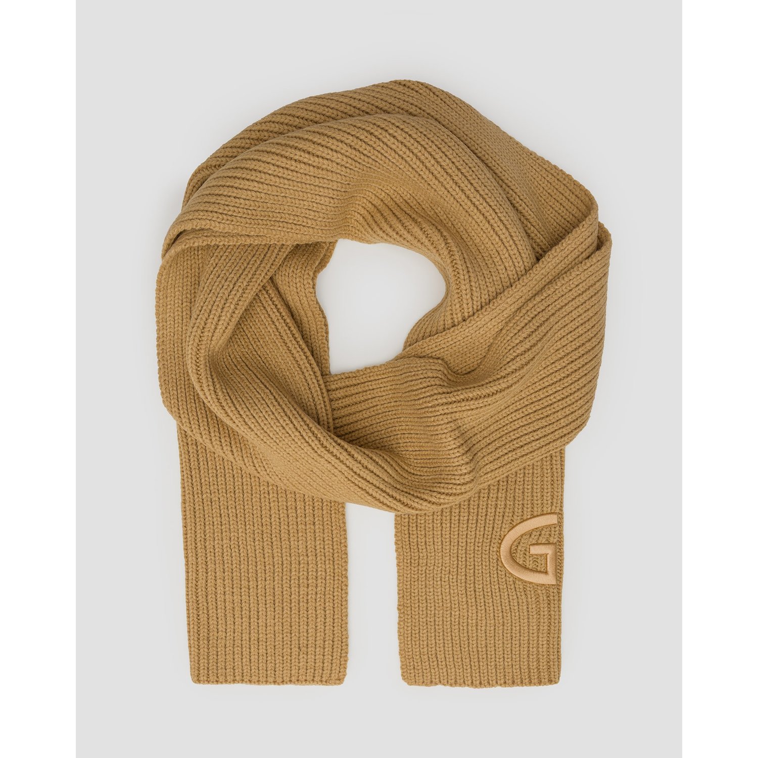 Szalik Wełniany Damski Goldbergh Valentina Karmelowy