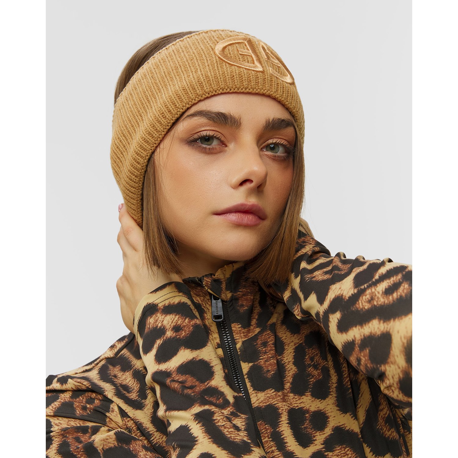 Opaska Wełniana Damska Goldbergh Warmth Karmelowa