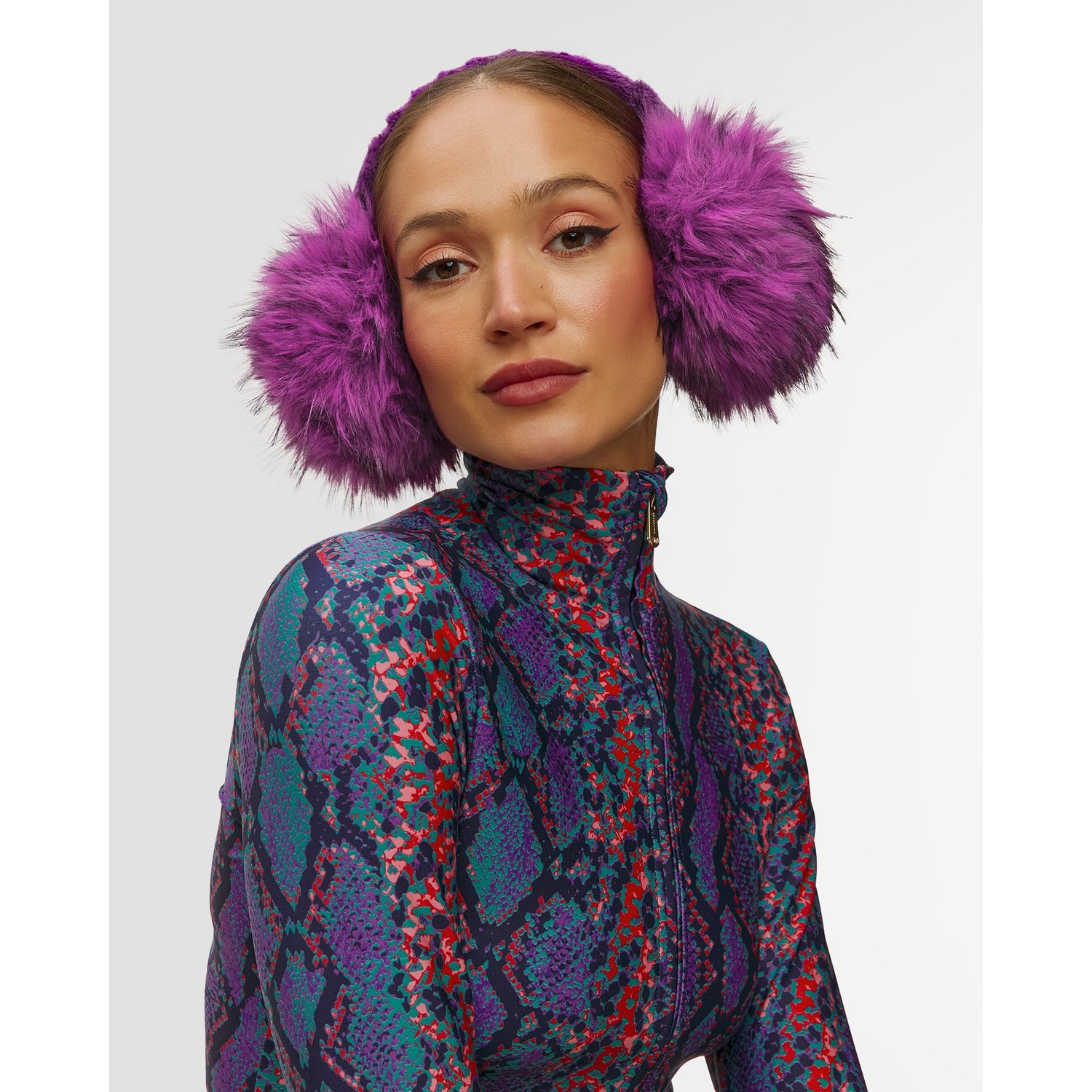 Nauszniki Damskie Goldbergh Fluffy Fioletowe