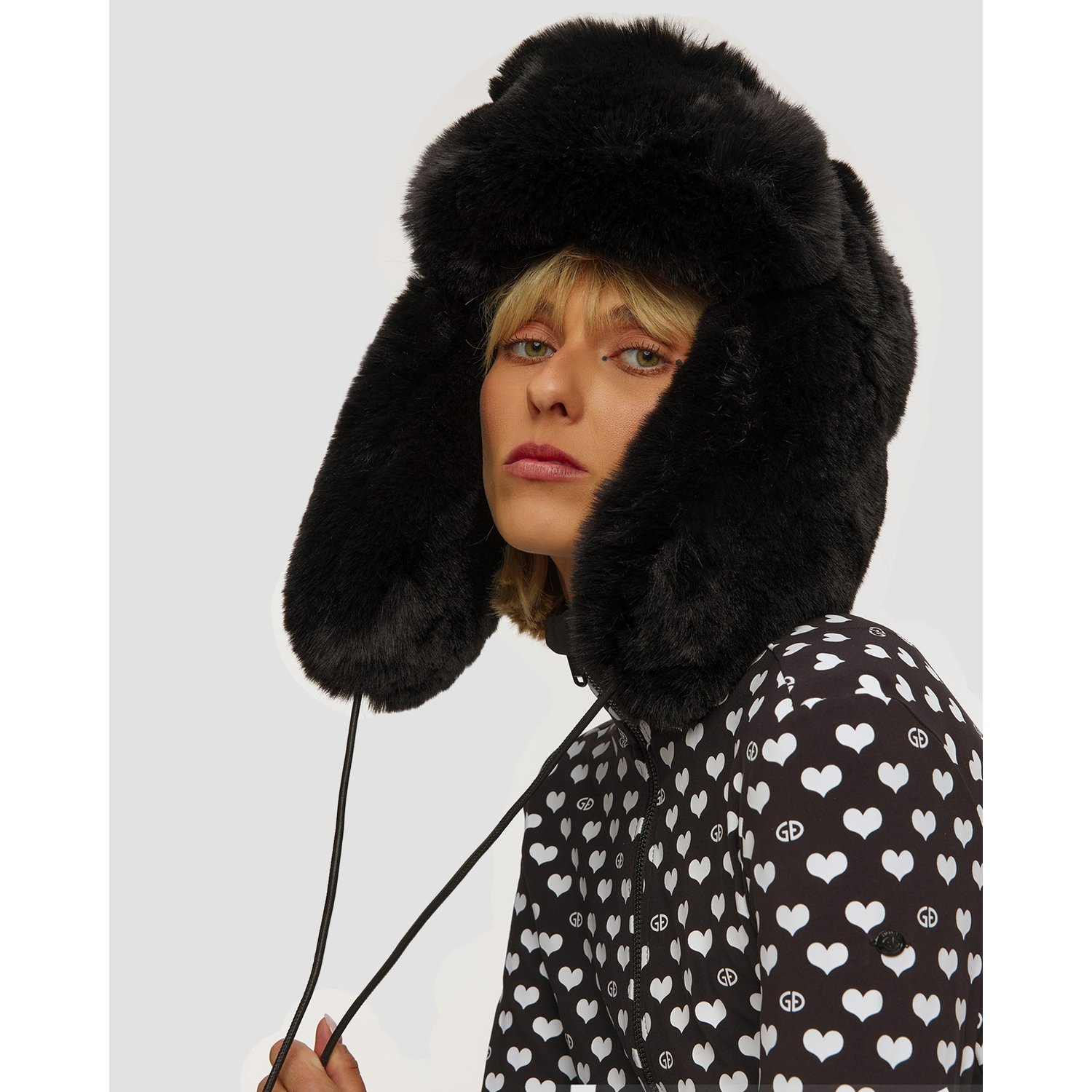 Czapka Uszanka Damska Goldbergh Cher Czarna