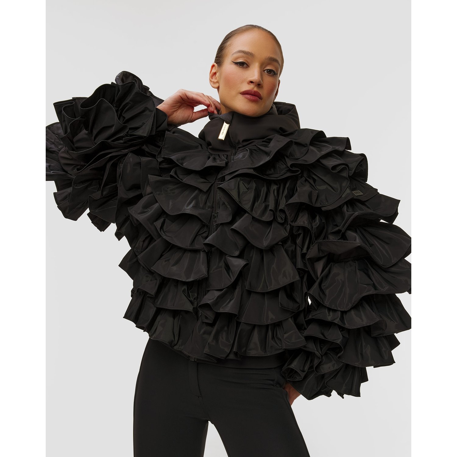 Couture’owa Kurtka Narciarska Z Falbanami Goldbergh Gold Exclusive Isadora