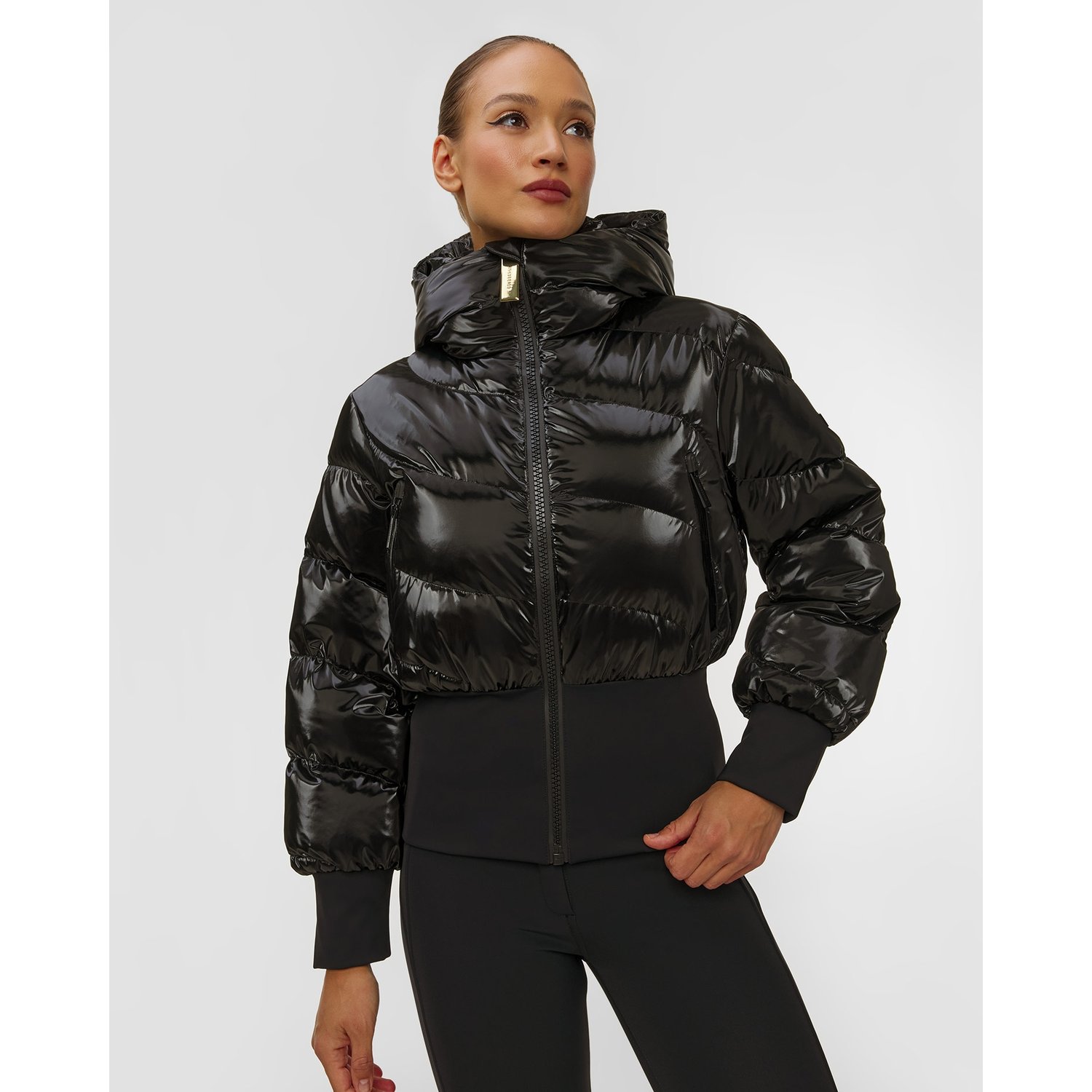 Czarna Kurtka Puchowa Goldbergh Gold Exclusive Fusilli