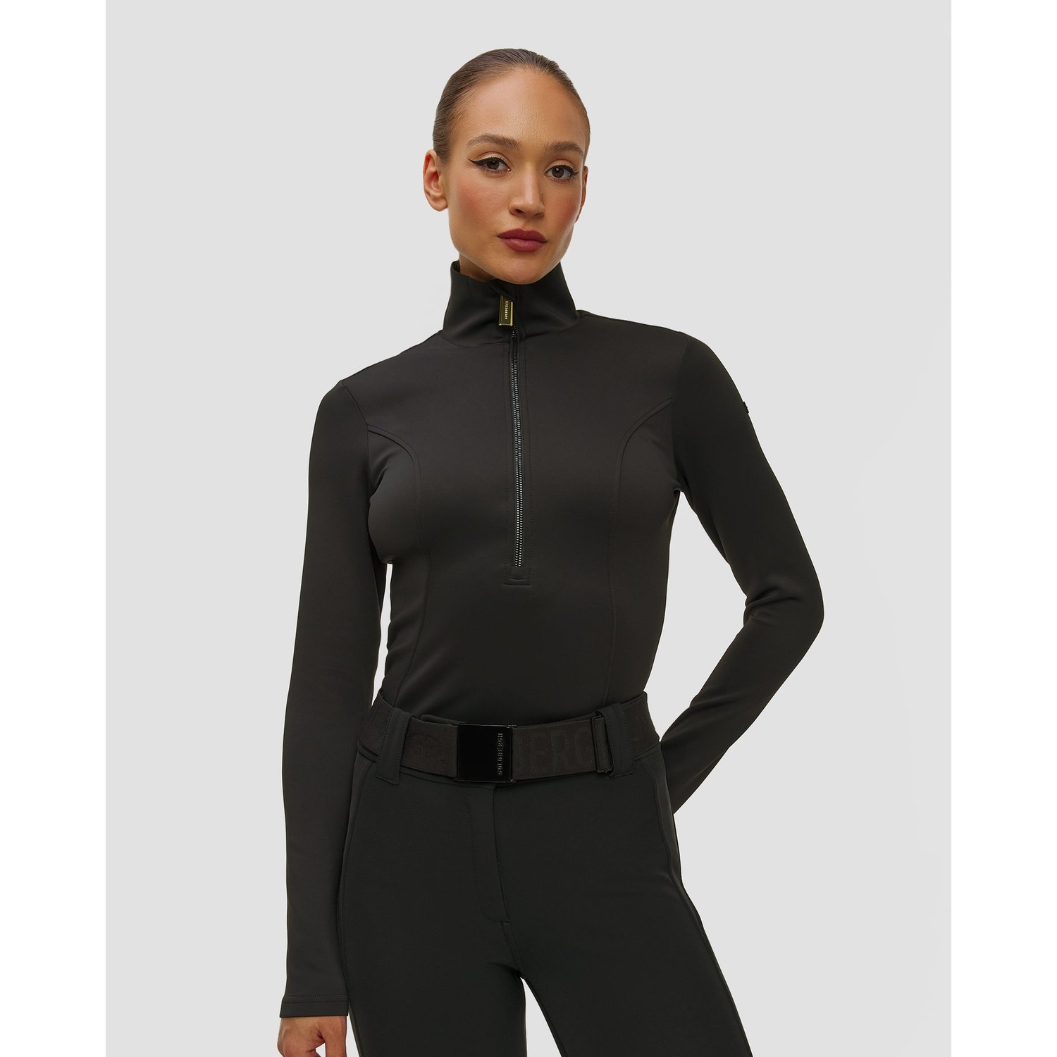 Czarny Golf Narciarski Damski Goldbergh Gold Exclusive Rosalia