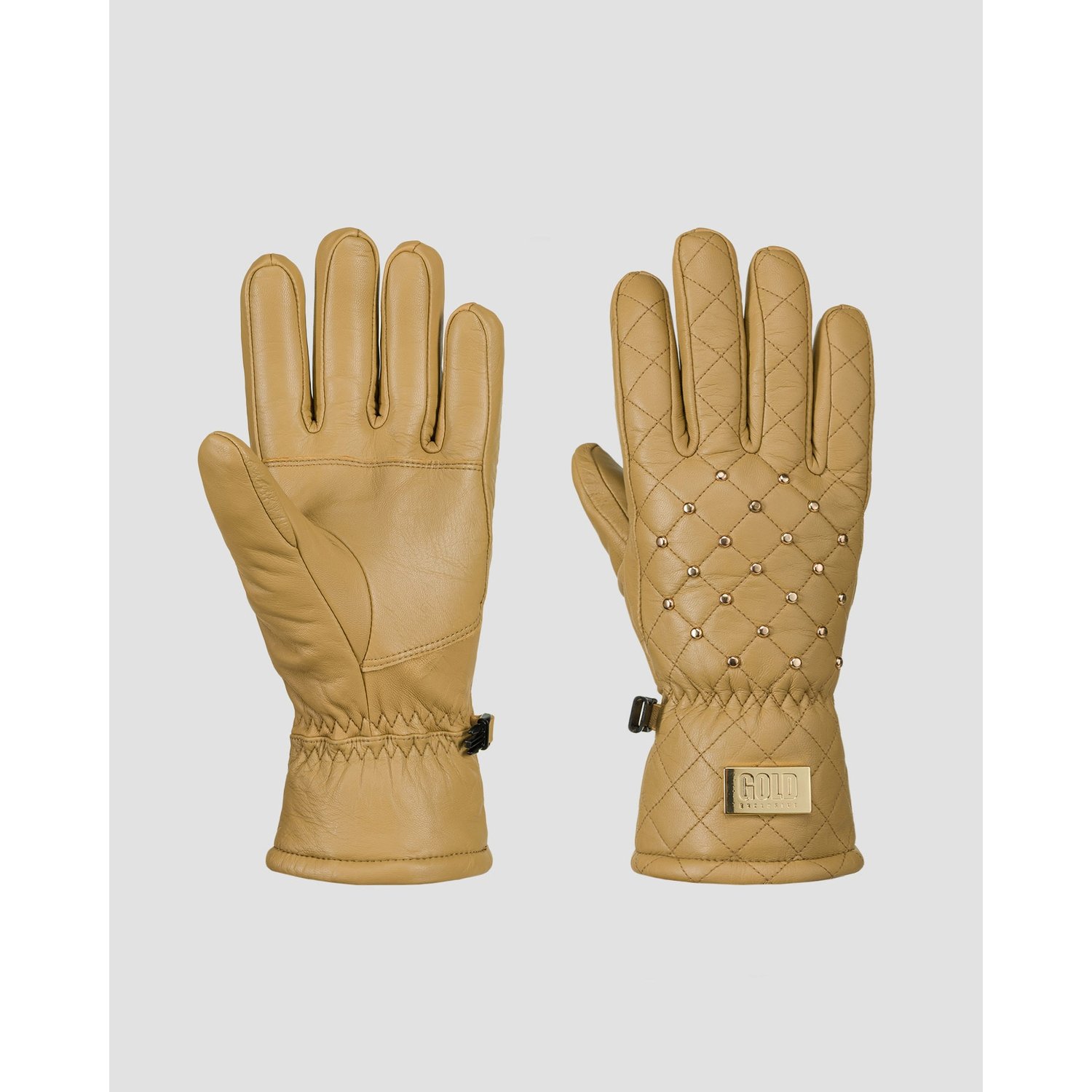 Rękawiczki Skórzane Damskie Goldbergh Gold Exclusive Glisten