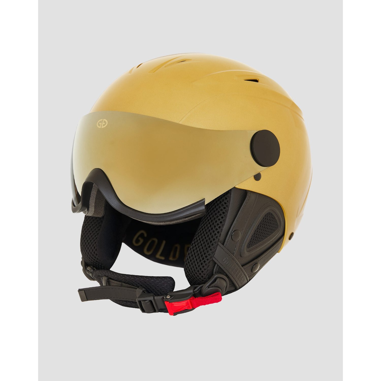 Złoty Kask Narciarski Damski Goldbergh Gold Exclusive Glitz