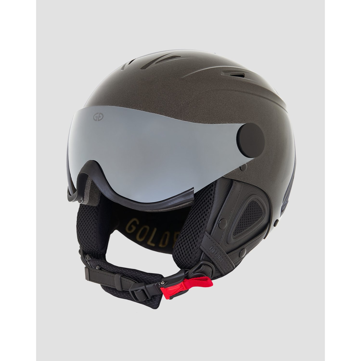 Czarny Kask Narciarski Damski Goldbergh Gold Exclusive Glitz