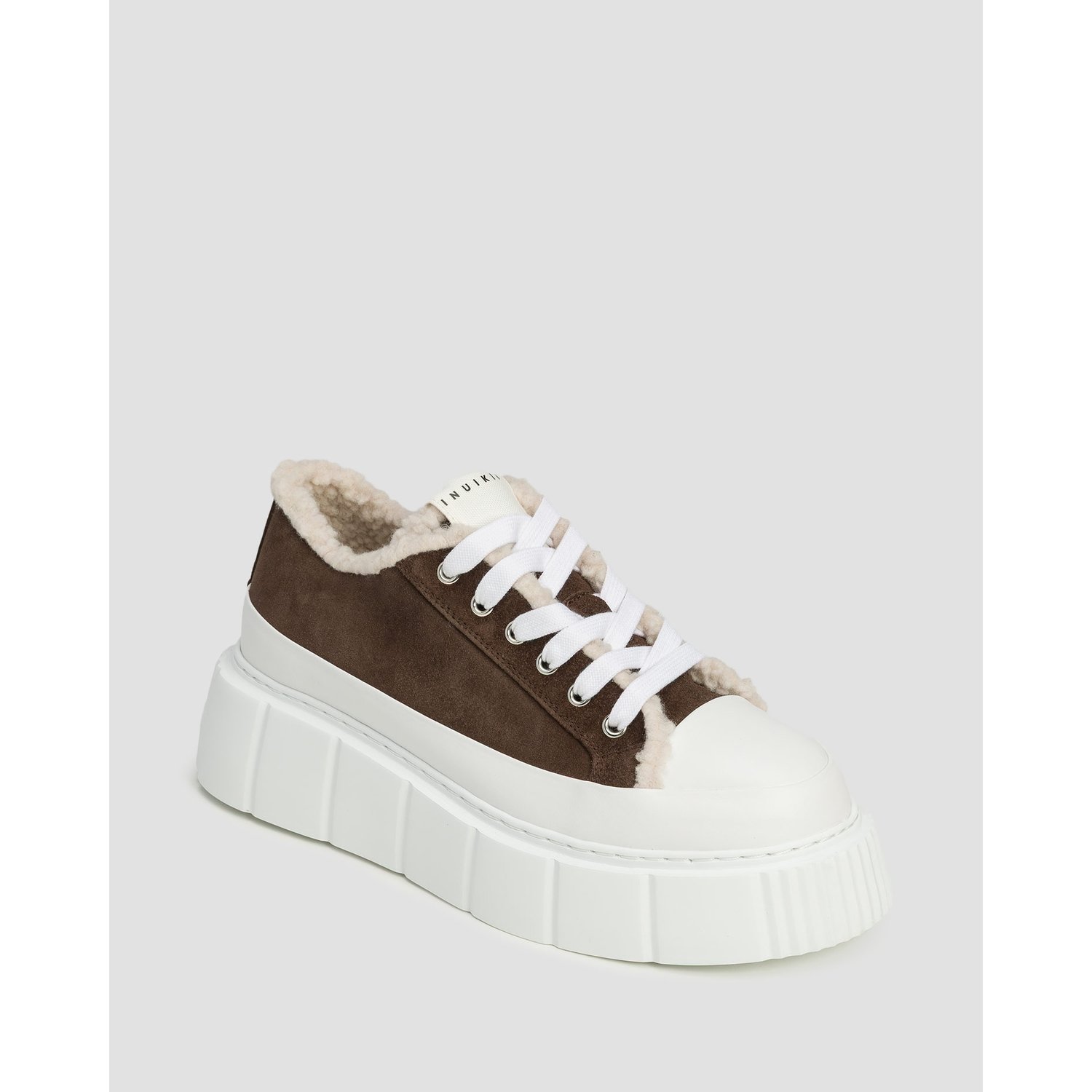 Brązowe Sneakersy Damskie Inuikii Matilda Curly