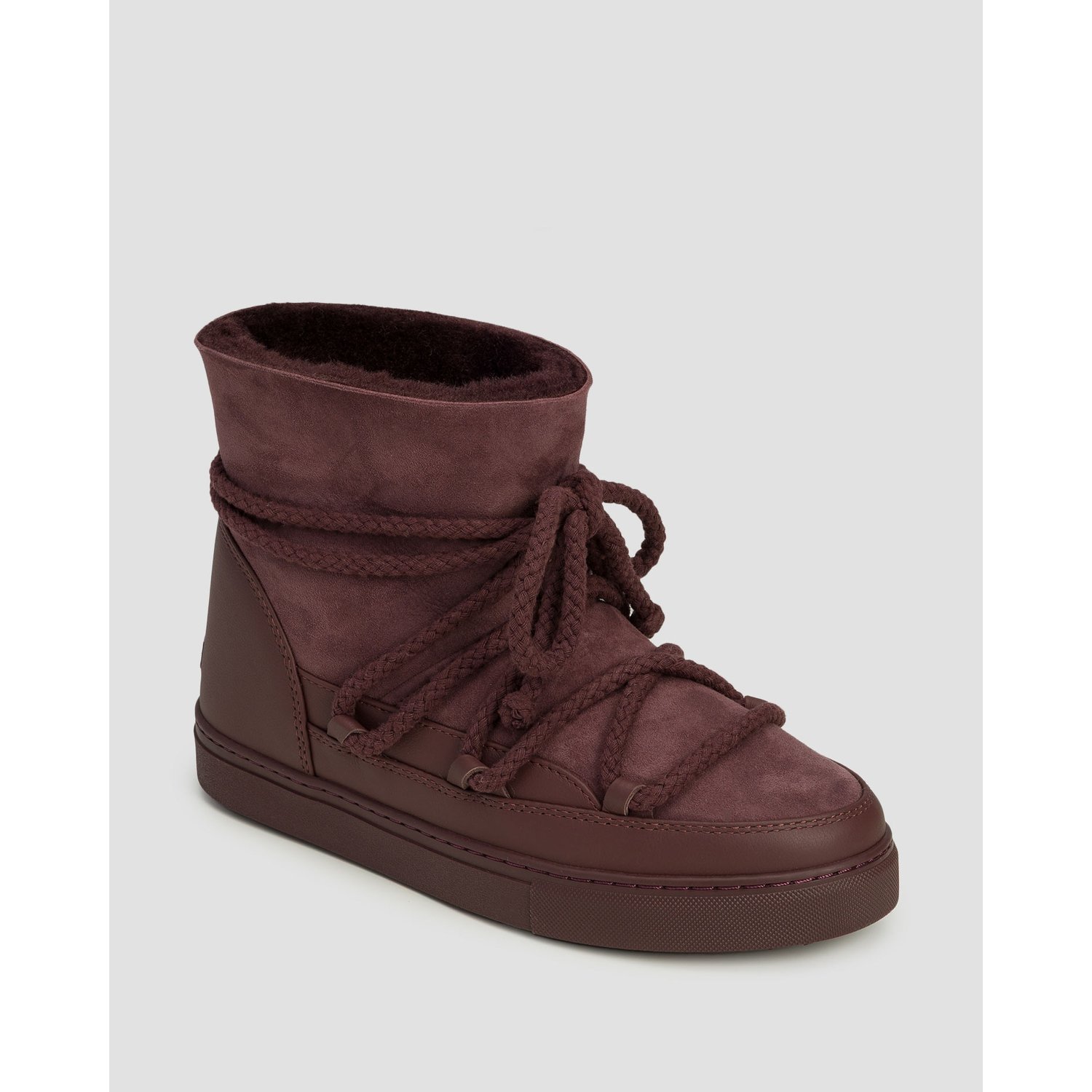 Bordowe Buty Zimowe Damskie Inuikii Classic