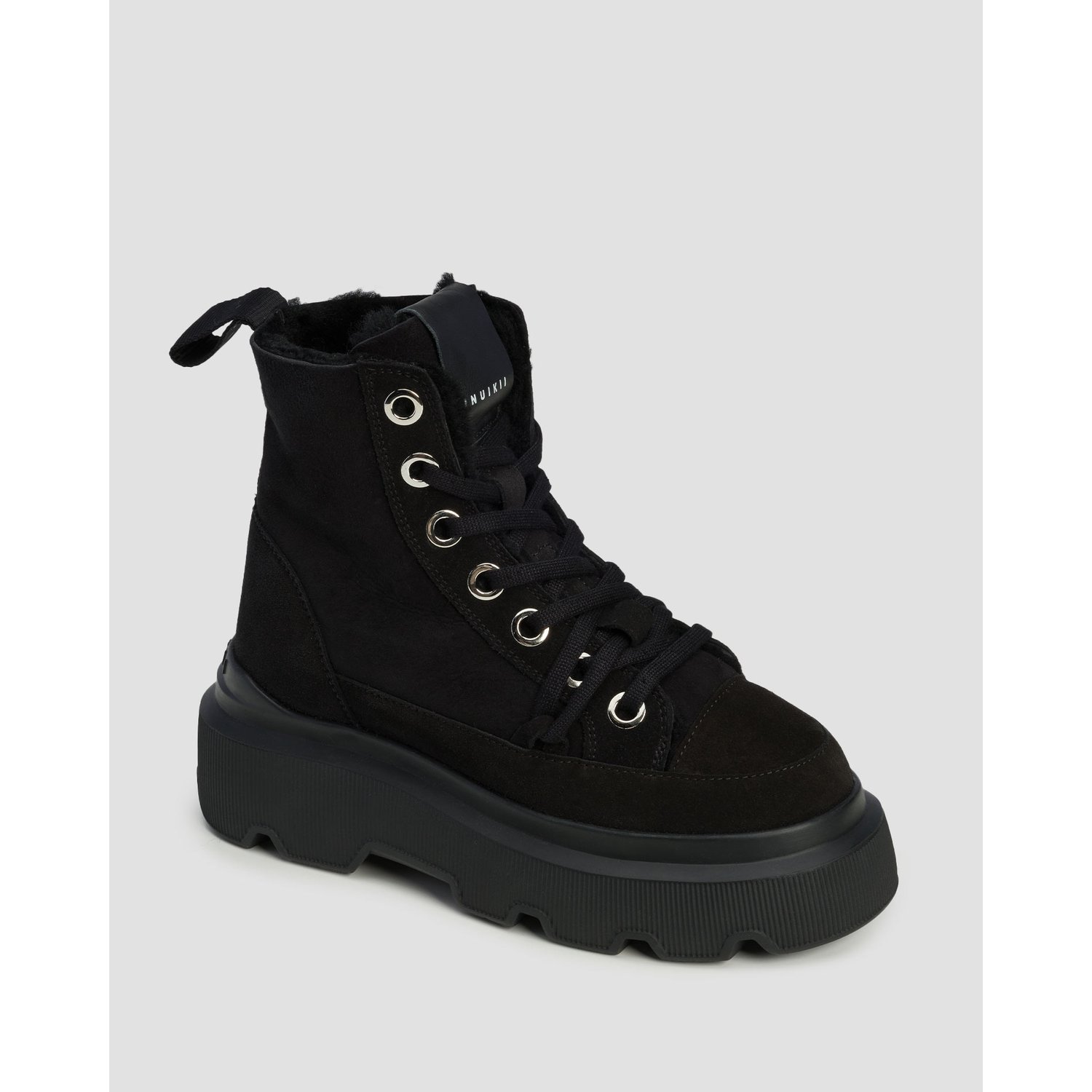 Czarne Buty Zimowe Damskie Inuikii Matilda Shearling