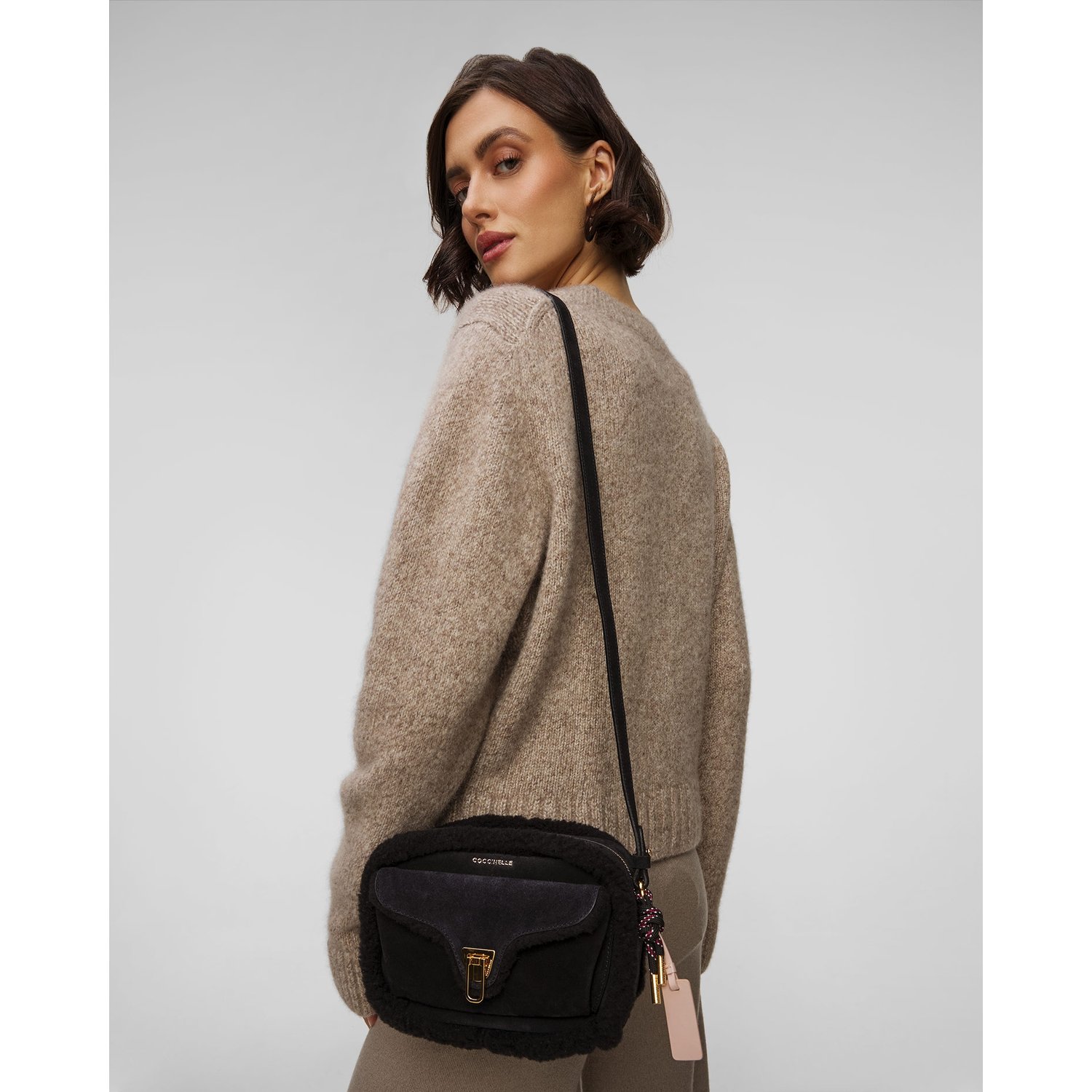 Czarna Torebka Damska Inuikii X Coccinelle Beat Bag