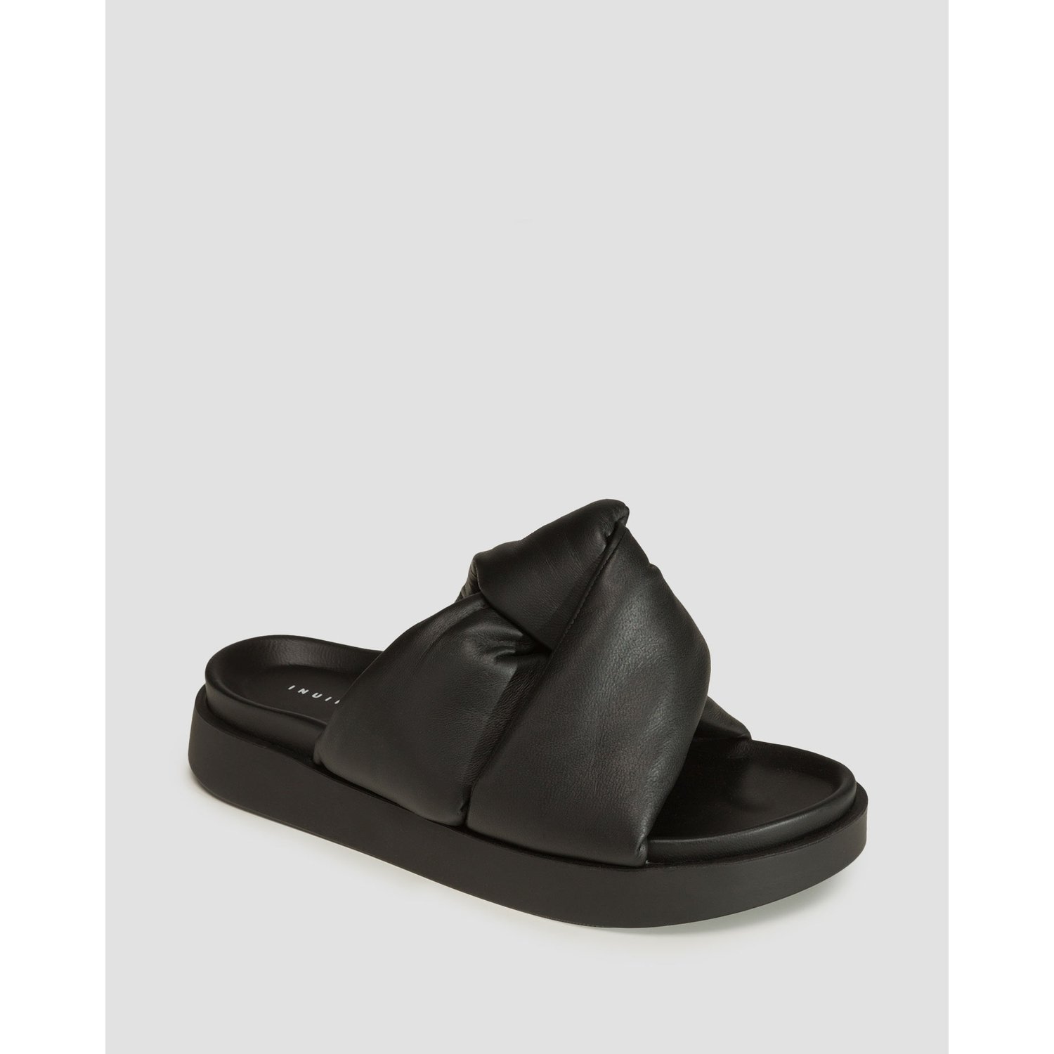 Czarne Klapki Damskie Inuikii Soft Crossed