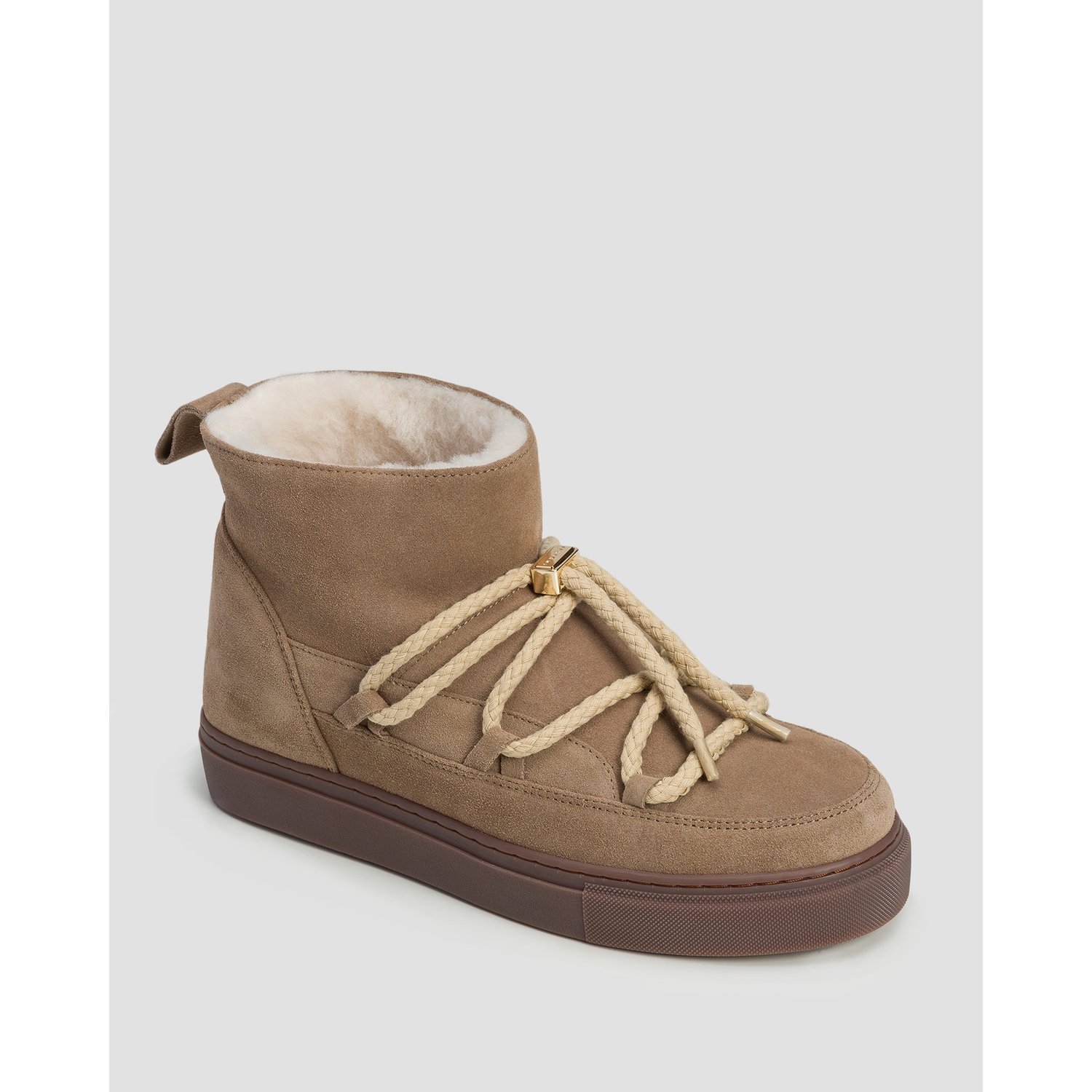 Beżowe Buty Zimowe Damskie Inuikii Classic Low